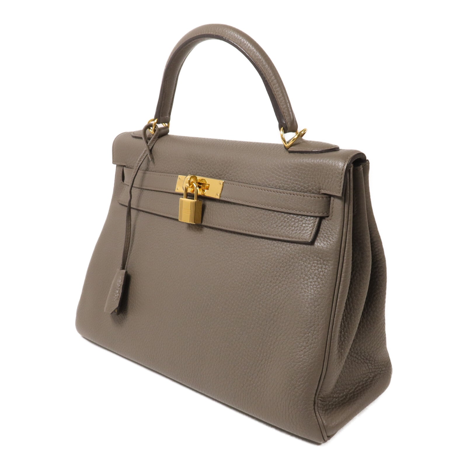 HERMES Togo皮革Kelly 32手挽肩背兩用袋Etain