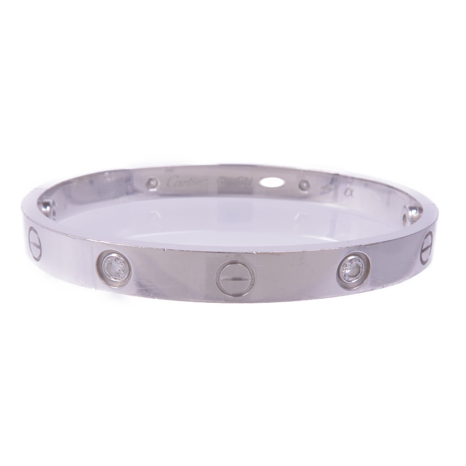 CARTIER 【激減優惠】18K白金Love Bracelet 4D手鐲Cartier#16