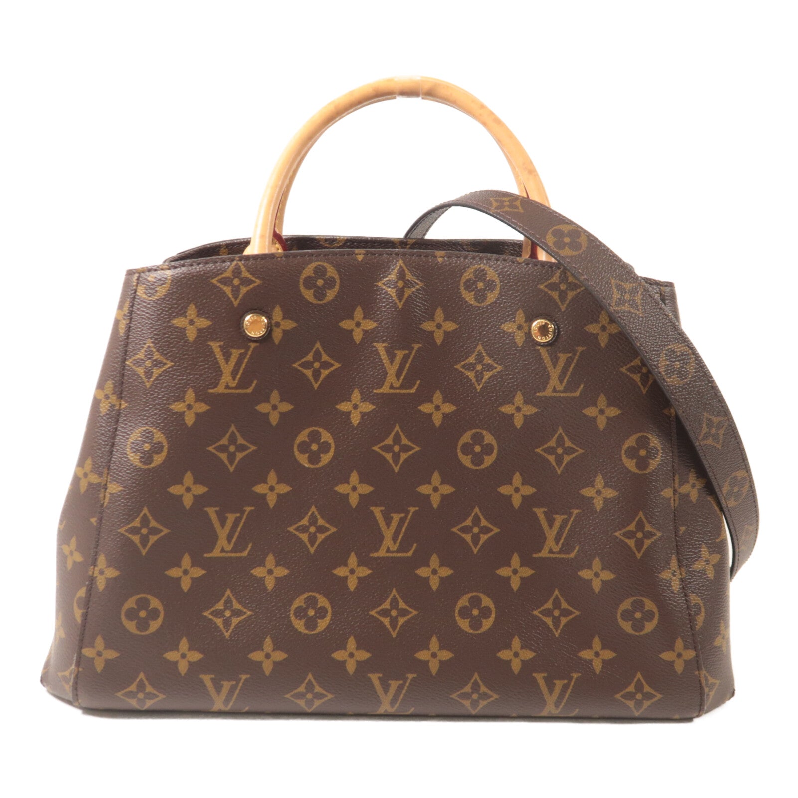 LOUIS VUITTON Monogram Montaigne MM手挽肩背兩用袋