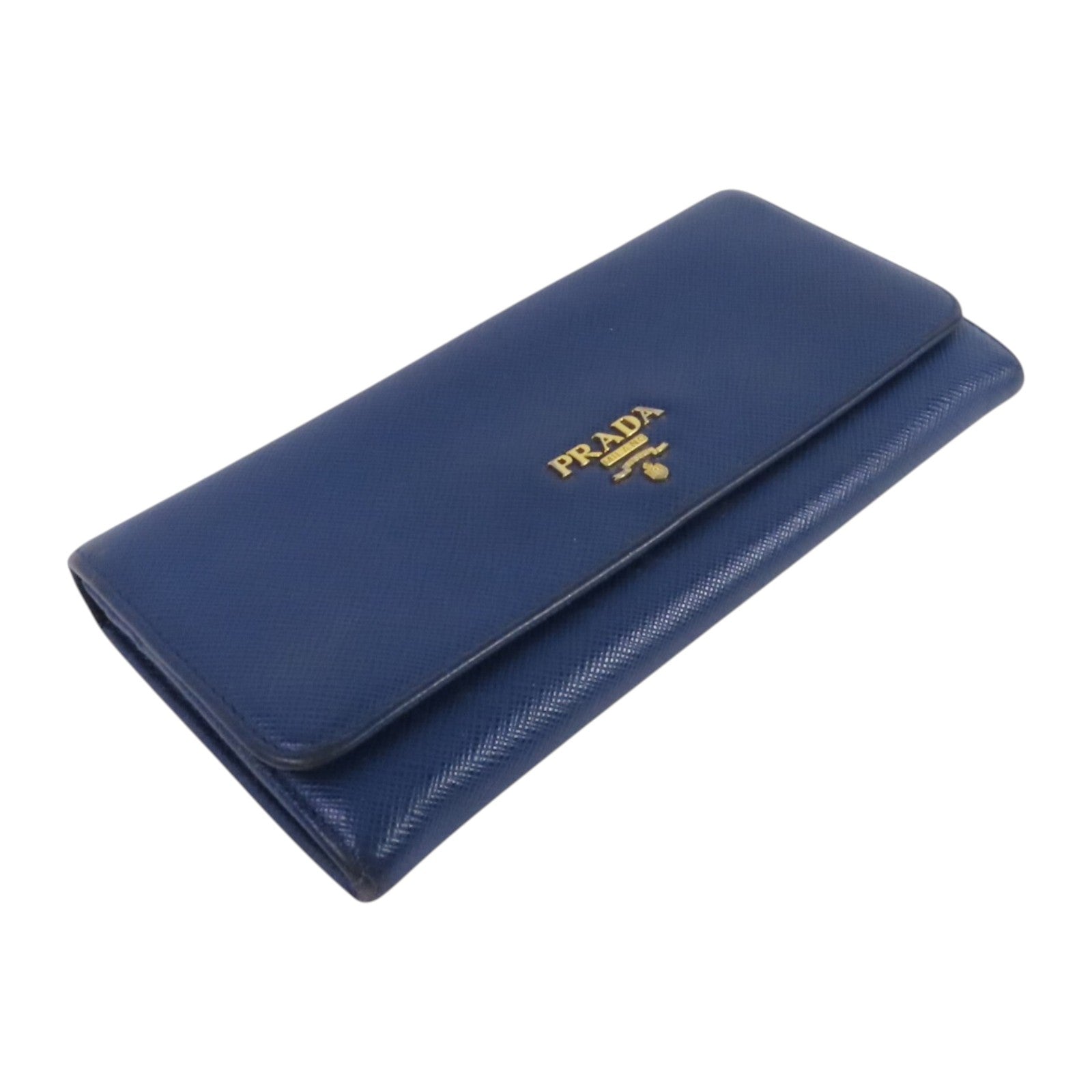 PRADA Saffiano皮革Long Wallet金扣長錢包