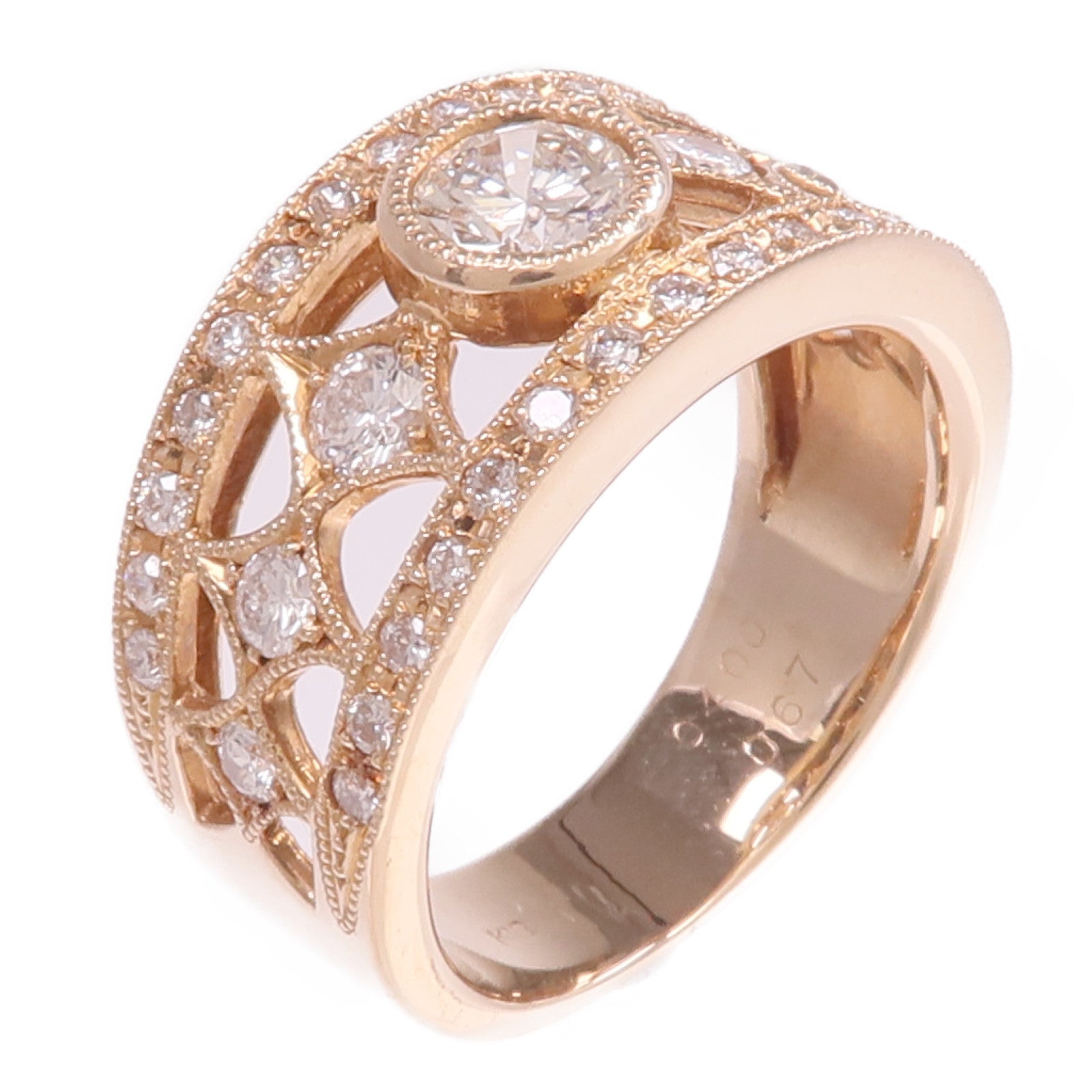 JEWELRY 18K玫瑰金Diamond Ring鑽石戒指US#6.25