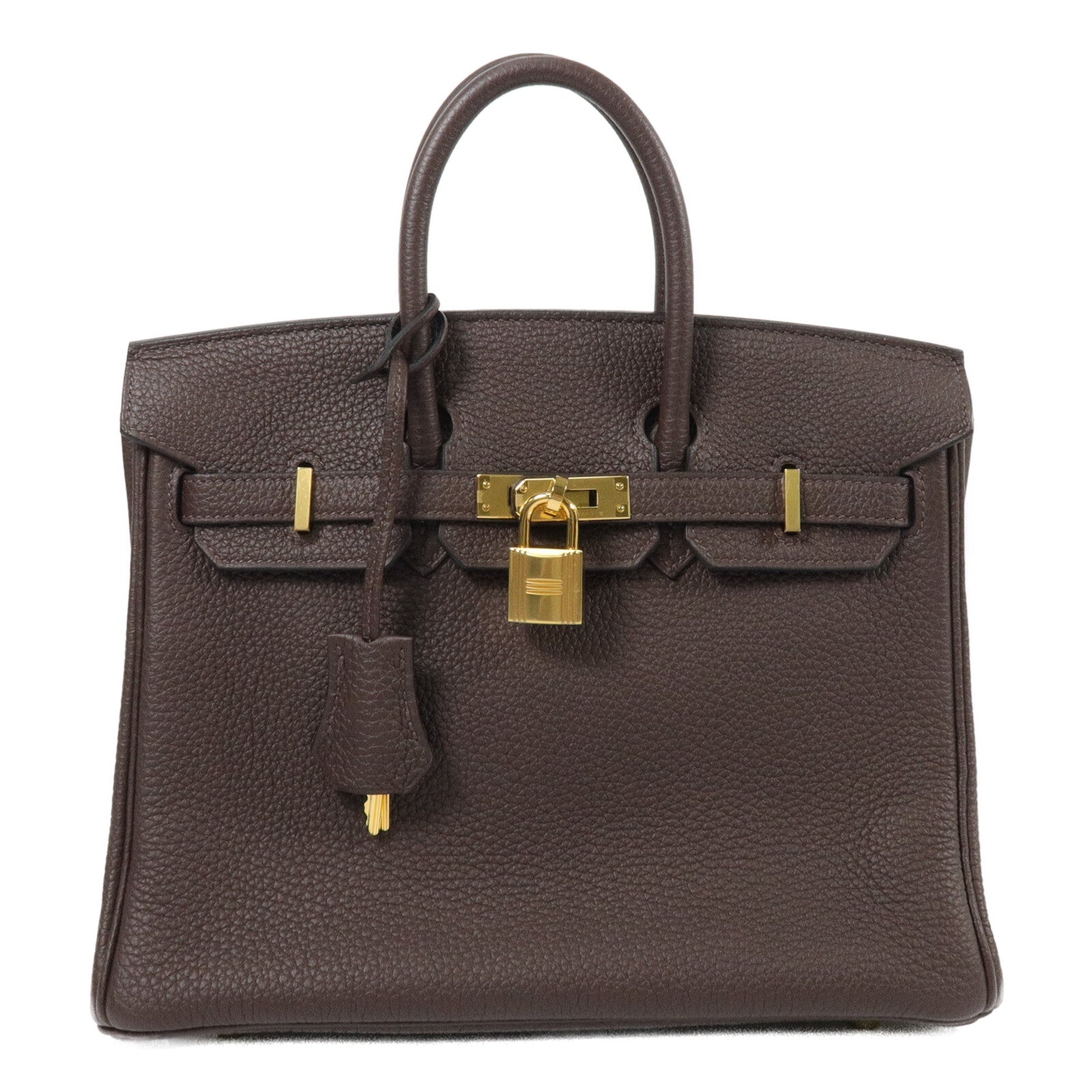 HERMES Togo皮革Birkin 25手挽袋Chocolate