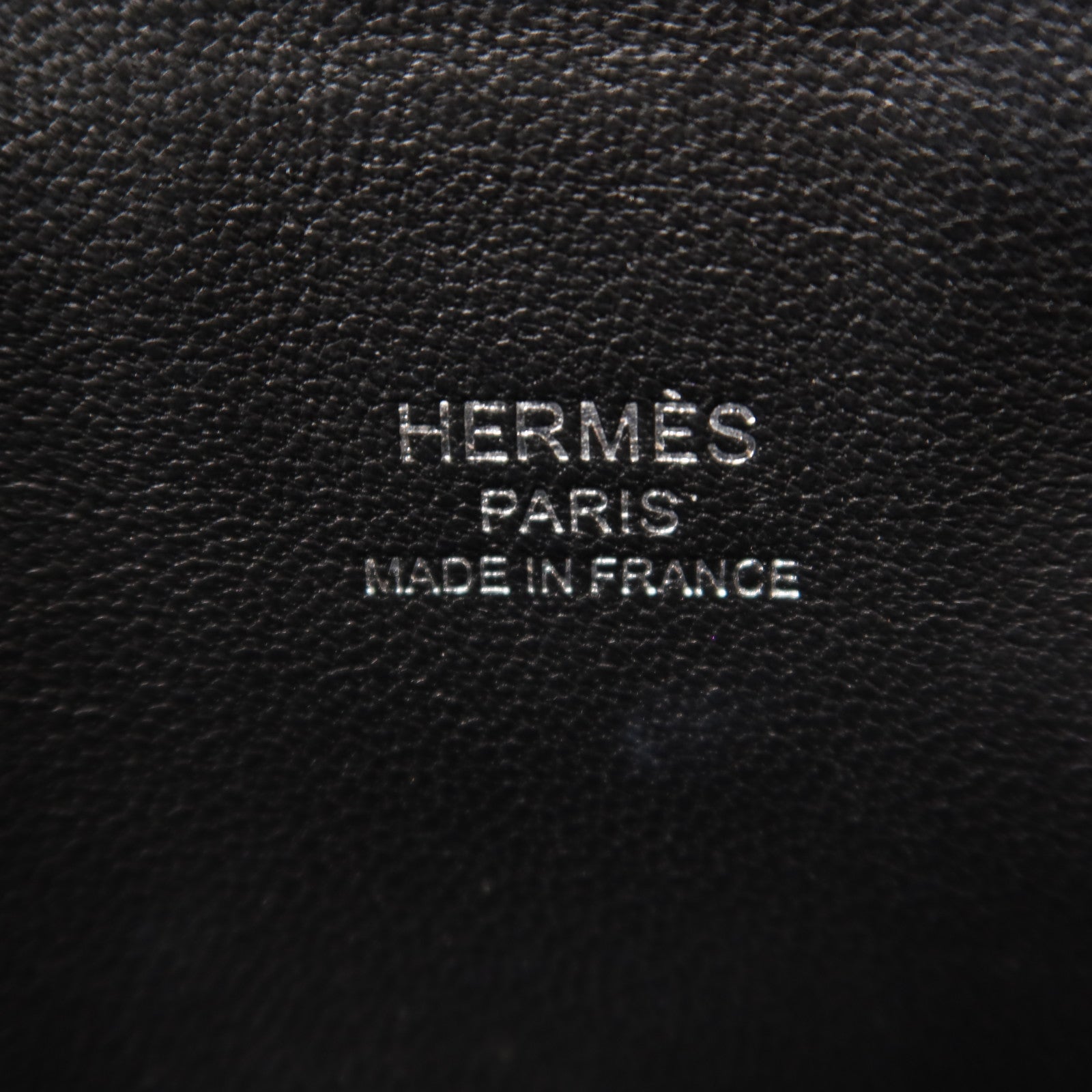HERMES Chevre皮革Mini Bolide銀扣手挽肩背兩用袋Noir