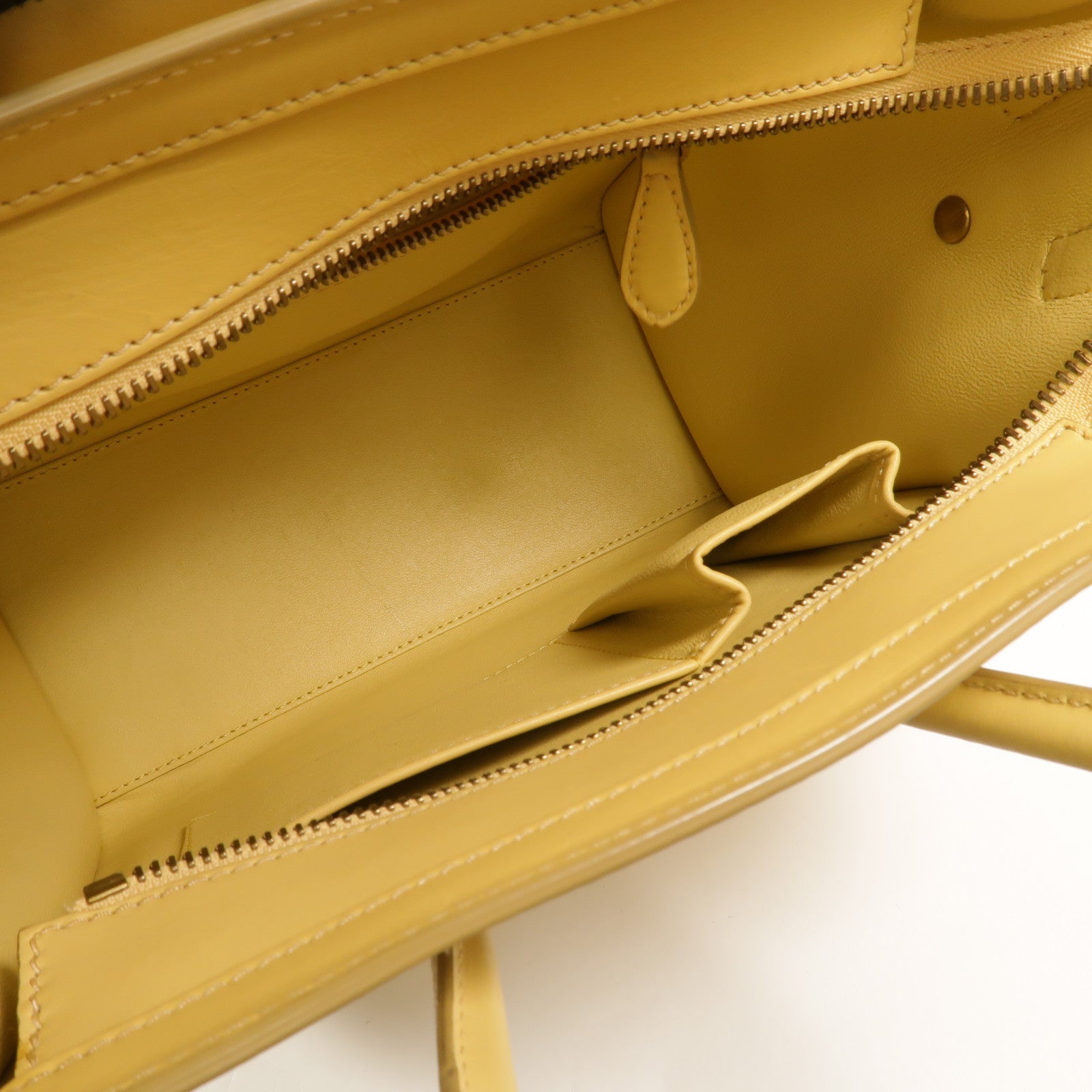 CELINE 牛皮皮革Micro Luggage手挽袋