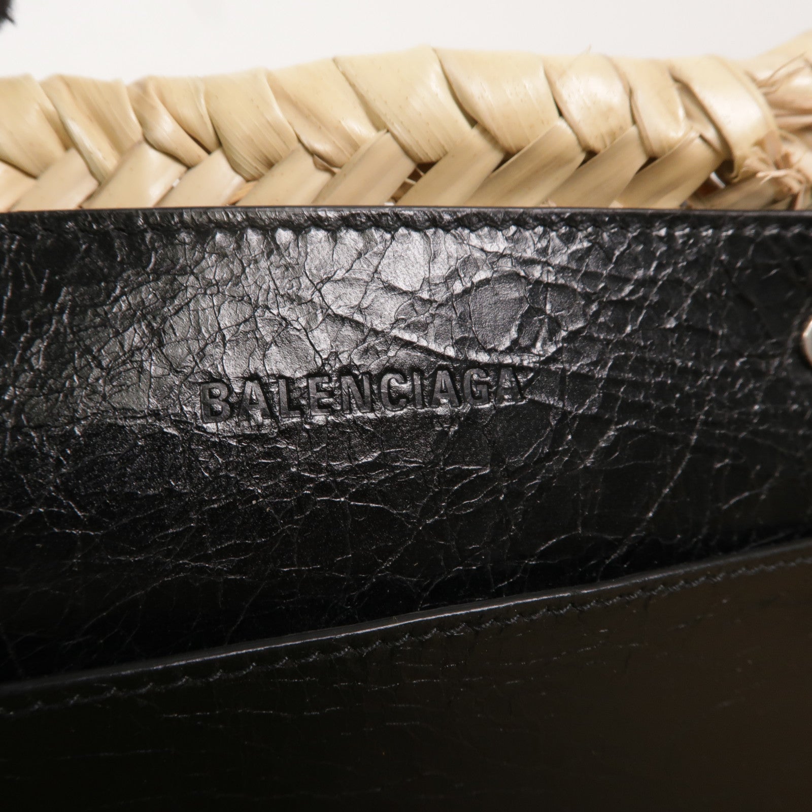 BALENCIAGA 藤料/羊皮皮革Le Cagole肩背袋