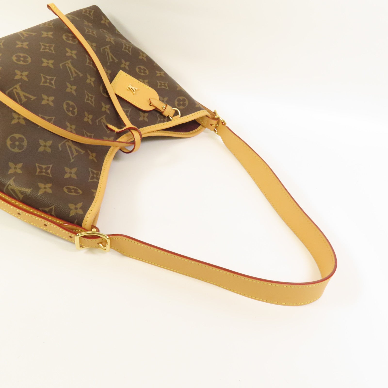 LOUIS VUITTON Monogram CarryAll PM金扣肩背袋