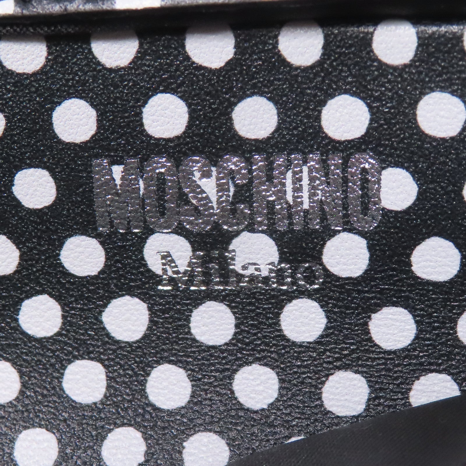 MOSCHINO 牛皮皮革Shoulder Bag銀扣手挽肩背兩用袋