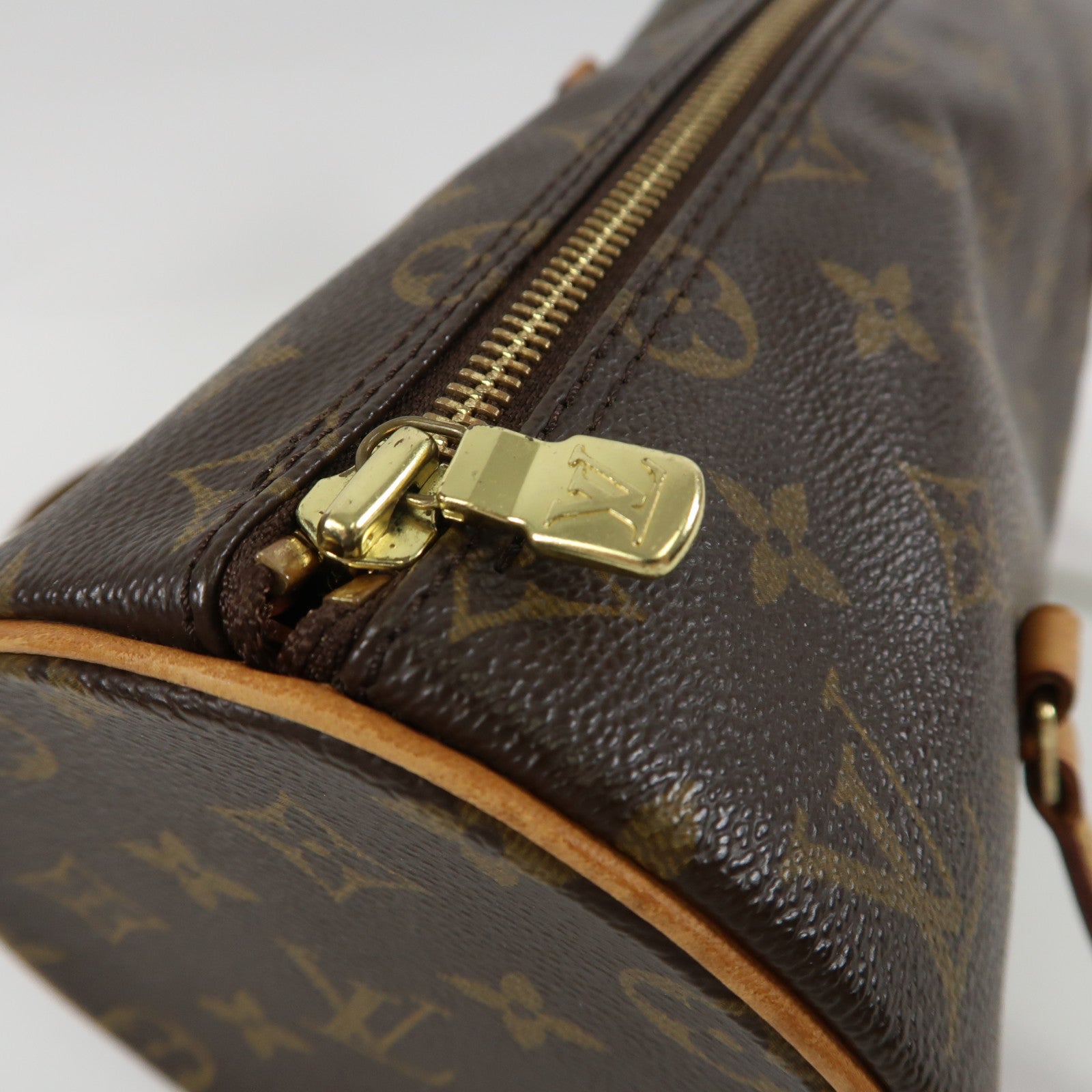 LOUIS VUITTON Monogram Papillon PM金扣手挽袋