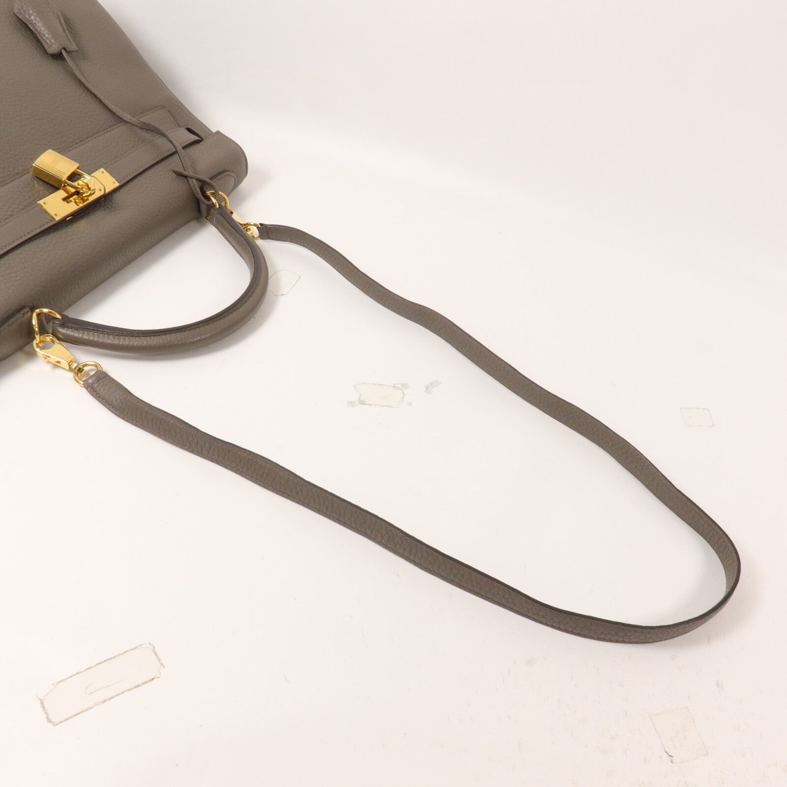 HERMES Togo皮革Kelly 32手挽肩背兩用袋Etain