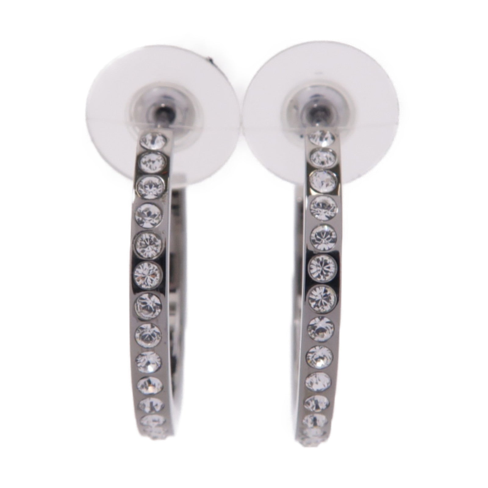 CHANEL 金屬Earrings耳環銀色/透明