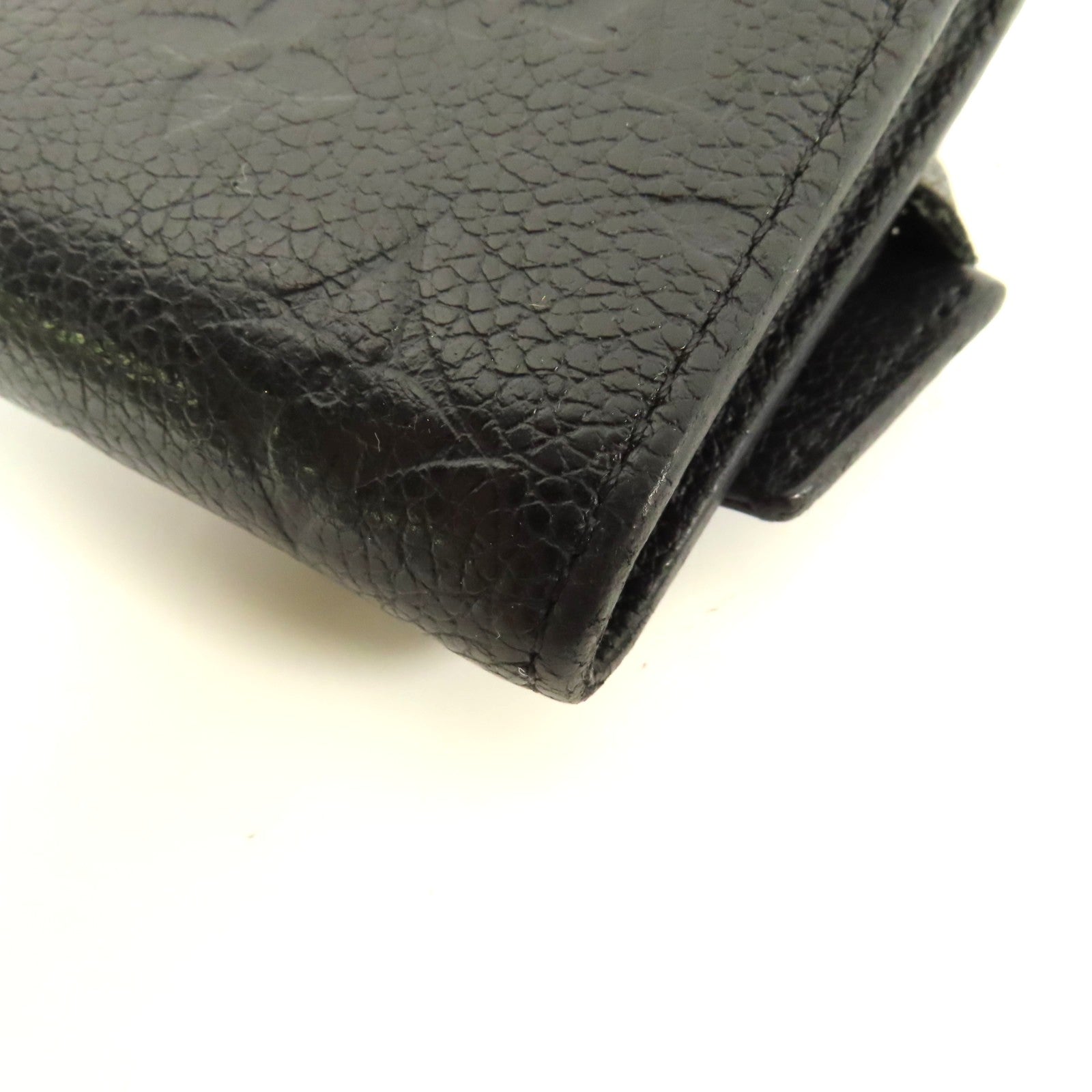 LOUIS VUITTON LV GHW Pont Neuf Fold Wallet M62184 Monogram Empreinte Black