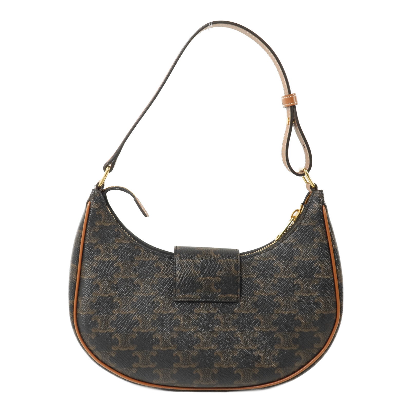 CELINE 塗層帆布Ava Triomphe Medium手挽袋