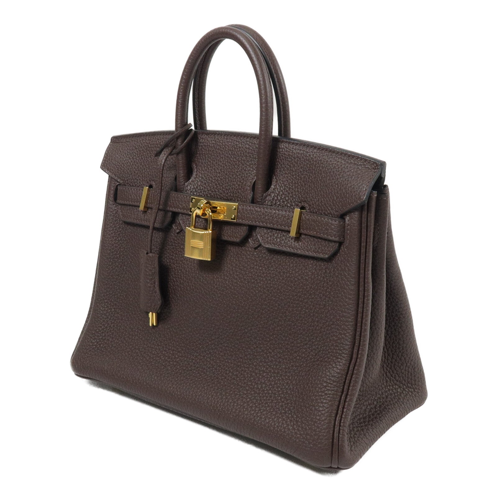 HERMES Togo皮革Birkin 25手挽袋Chocolate