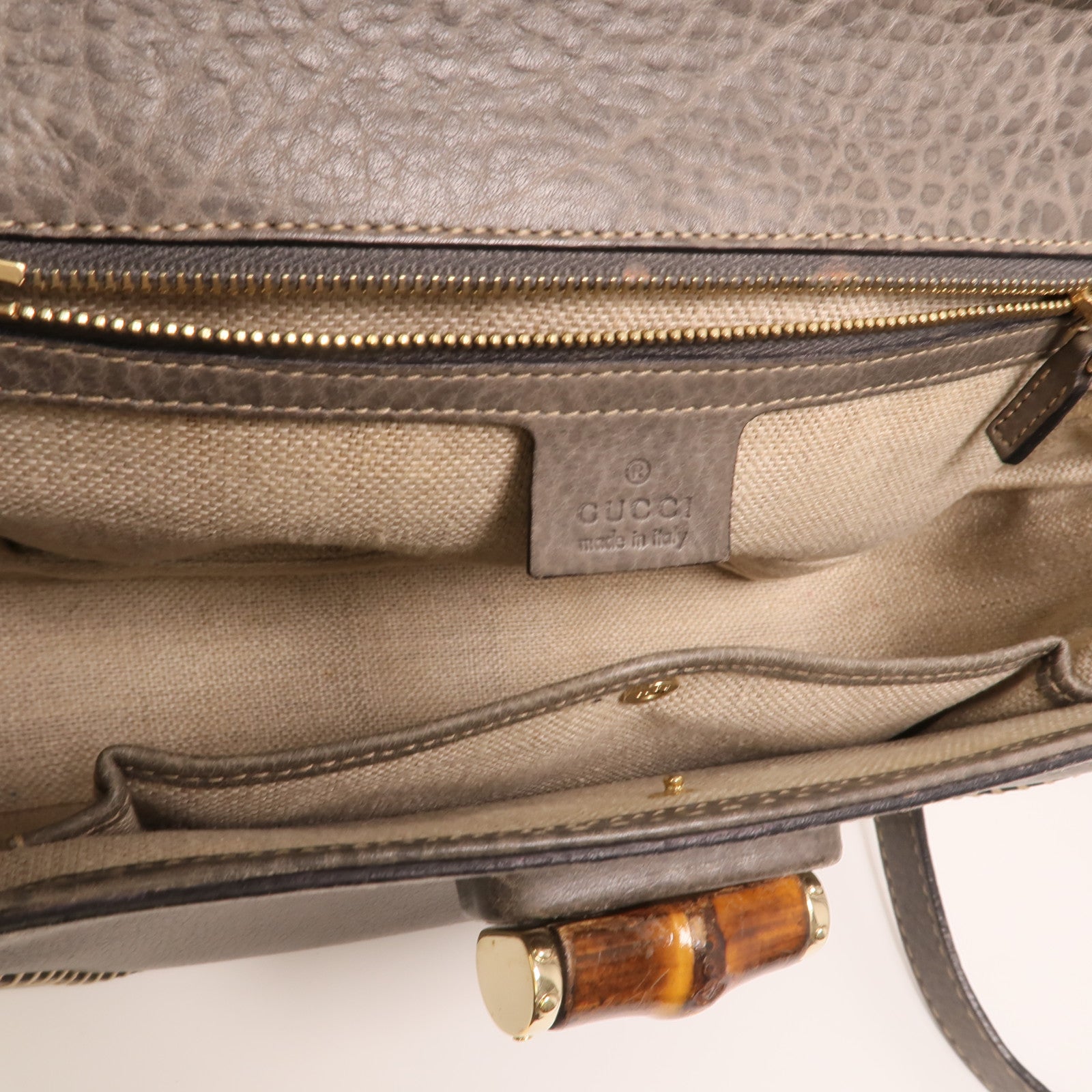GUCCI 牛皮皮革2 Way Shoulder金扣手挽肩背兩用袋