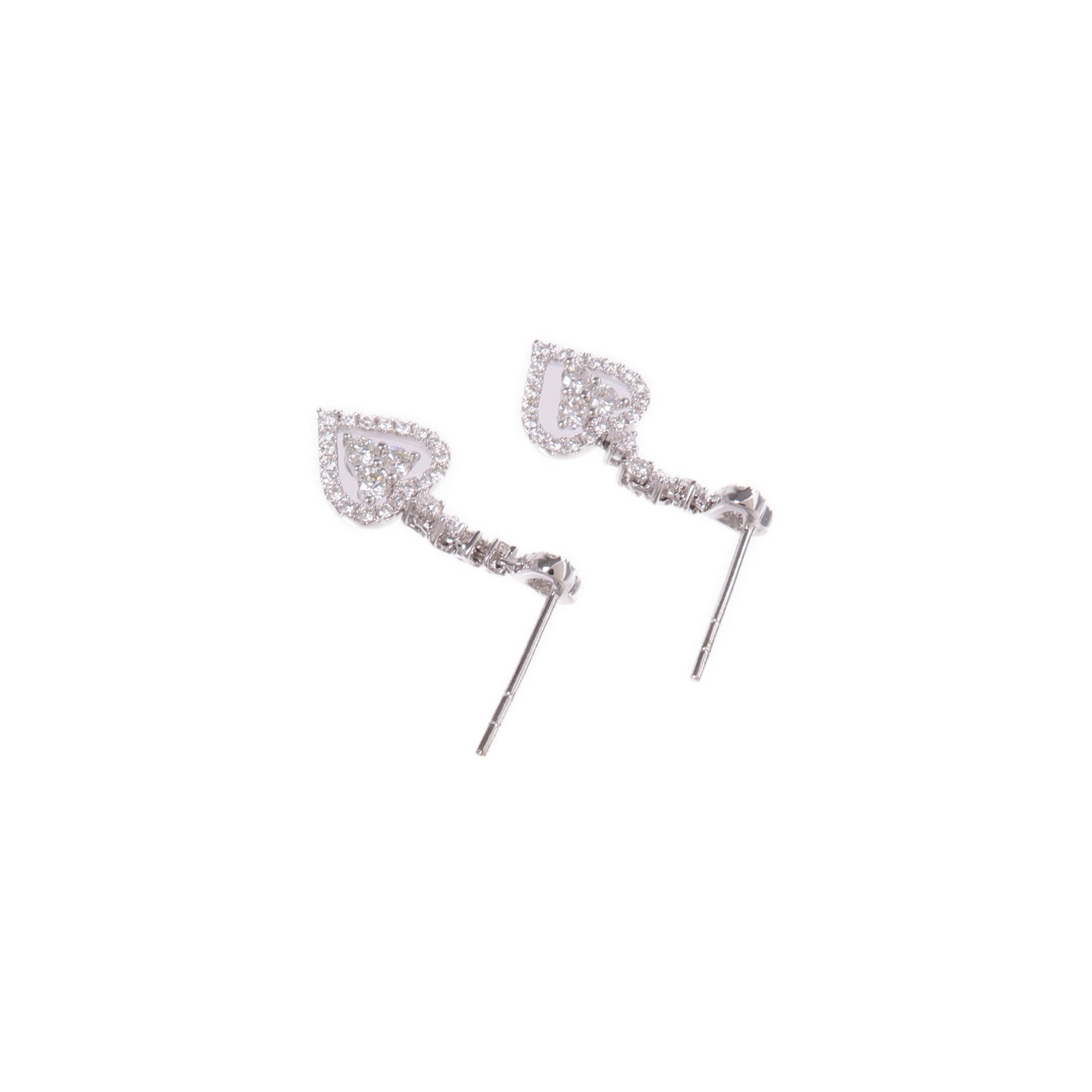 JEWELRY 18K白金Diamond Earrings鑽石耳環