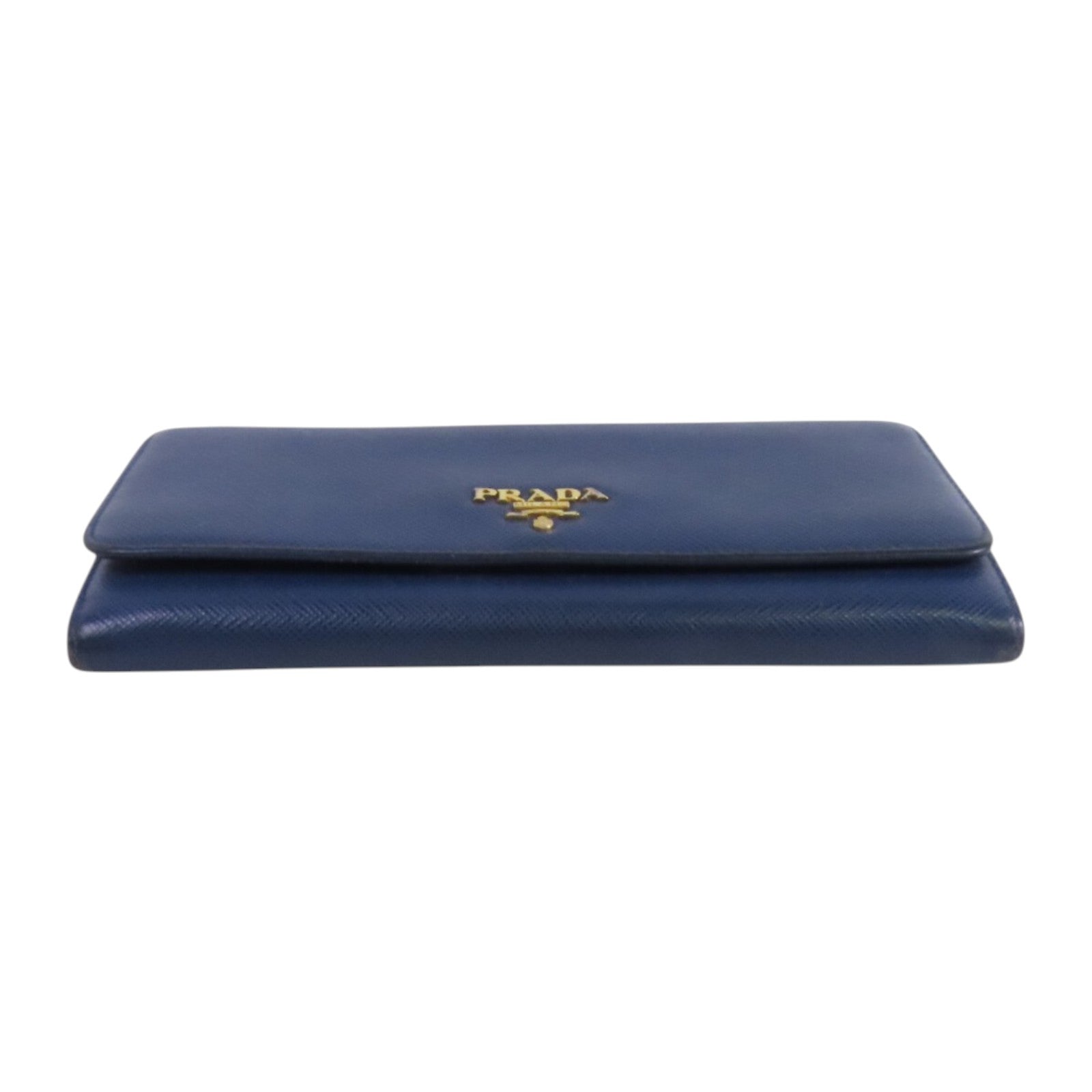 PRADA Saffiano皮革Long Wallet金扣長錢包
