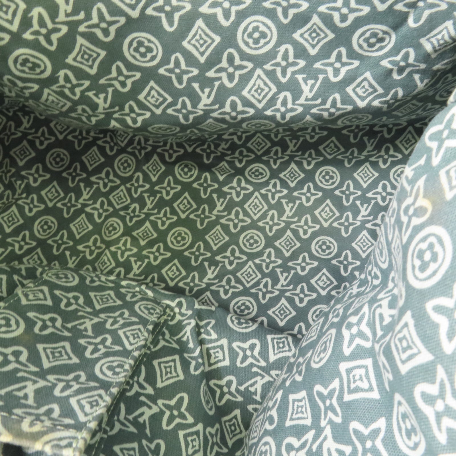 LOUIS VUITTON 帆布/皮革Tahitienne PM金扣肩背袋