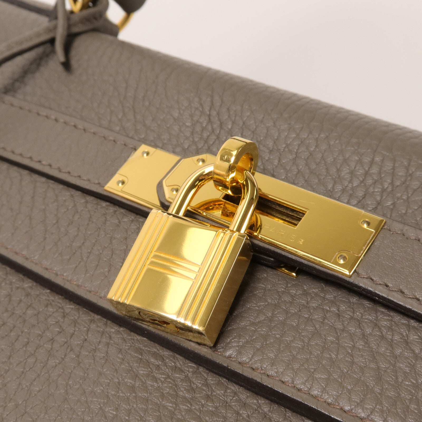 HERMES Togo皮革Kelly 32手挽肩背兩用袋Etain