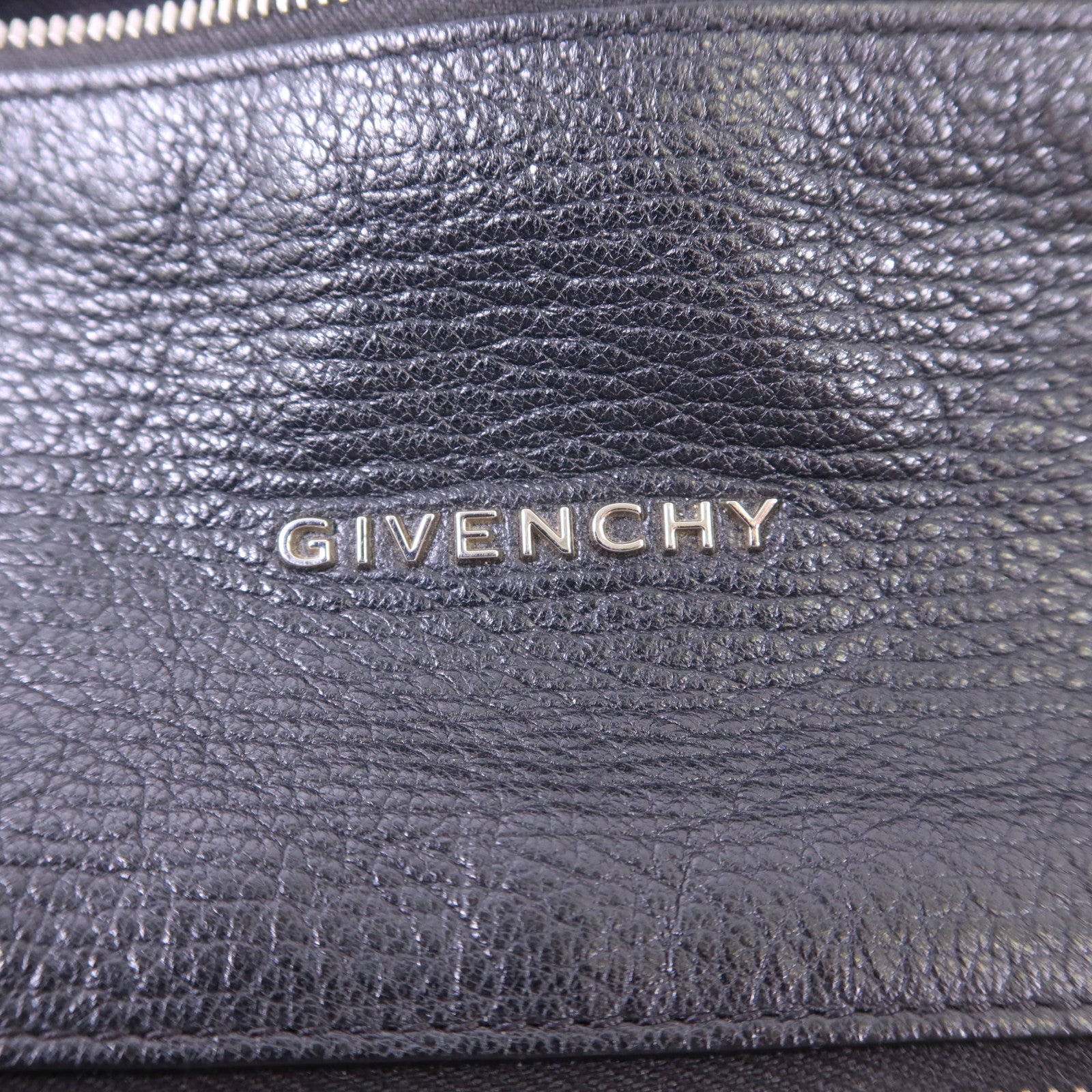 GIVENCHY 牛皮皮革Mini Pandora銀扣鏈帶肩背袋