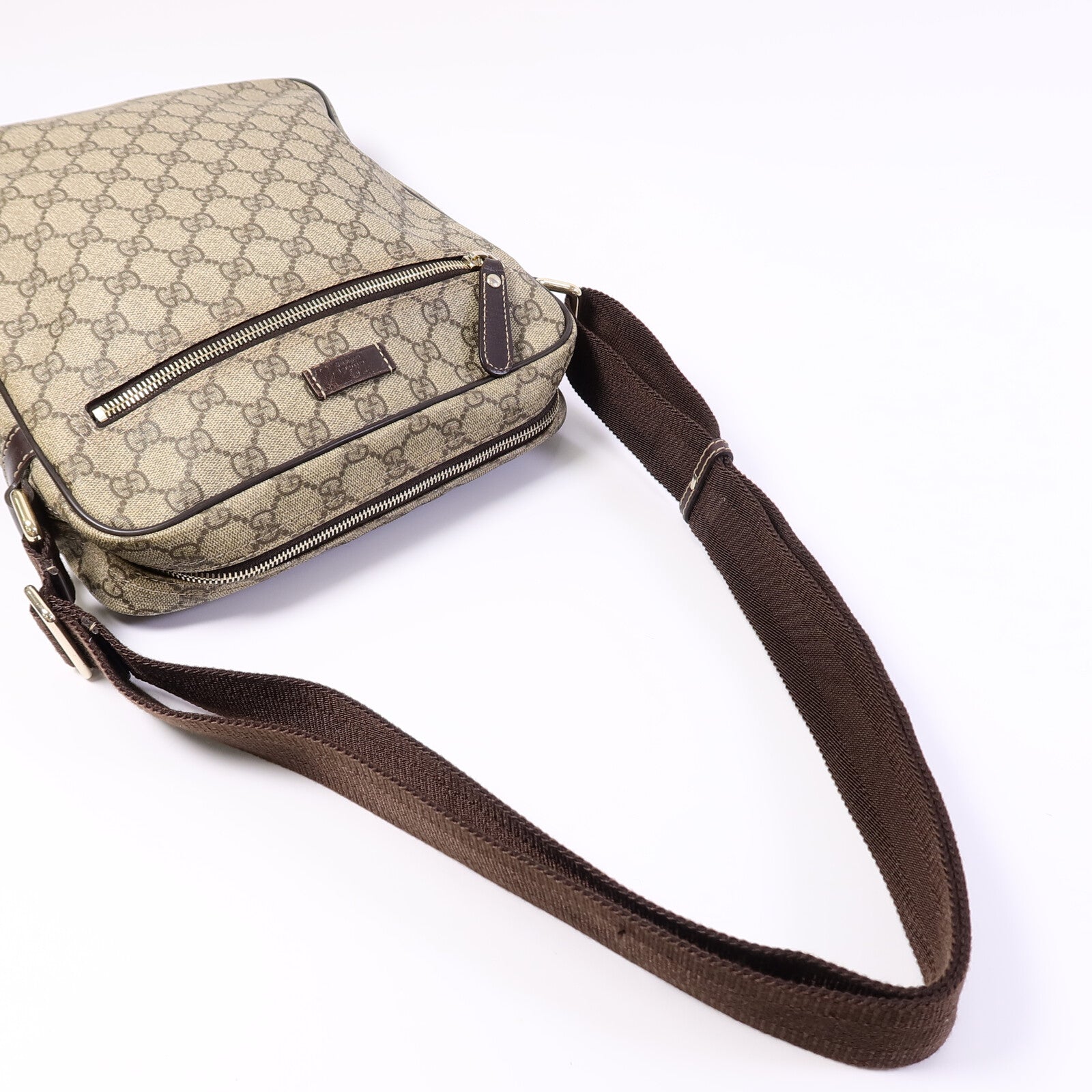 GUCCI 塗層帆布GG Supreme肩背袋