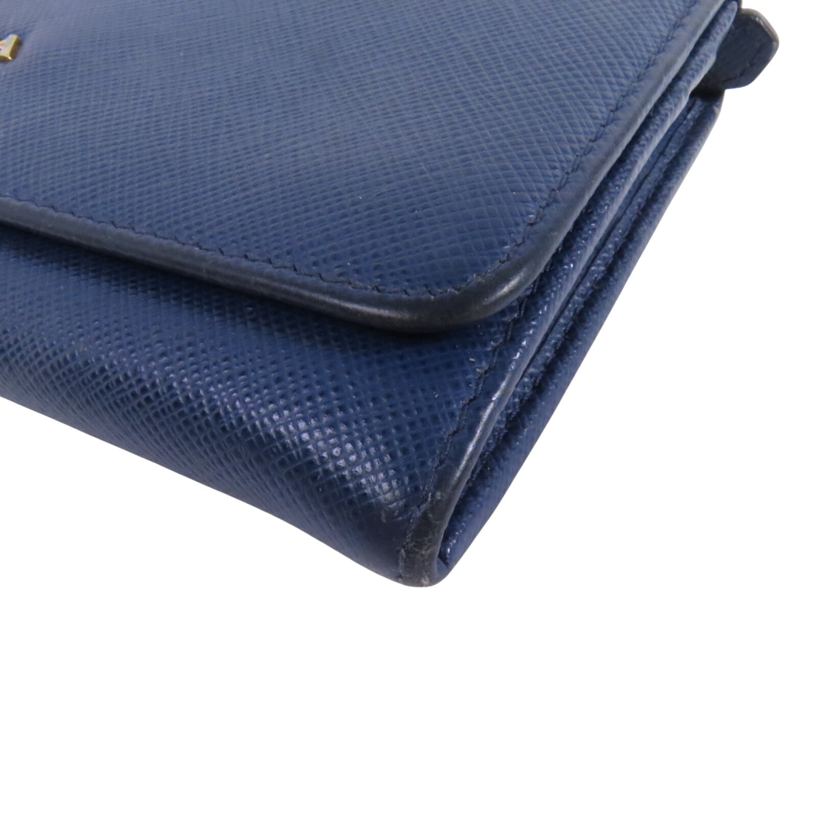 PRADA Saffiano皮革Long Wallet金扣長錢包