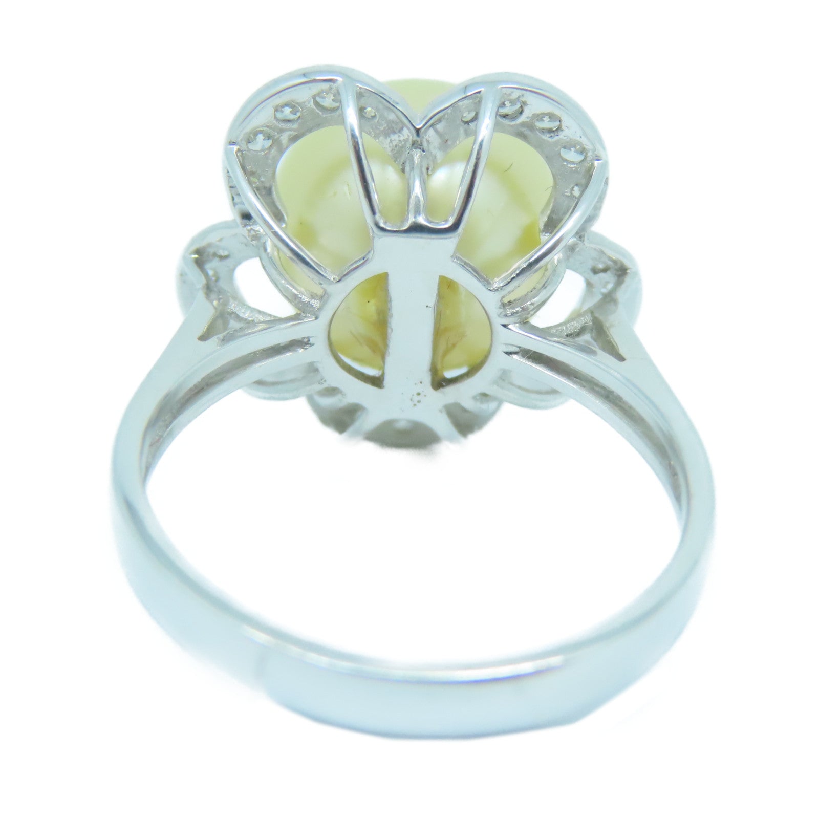 JEWELRY **【激減優惠】18K白金Pearl Ring珍珠戒指US#5.5