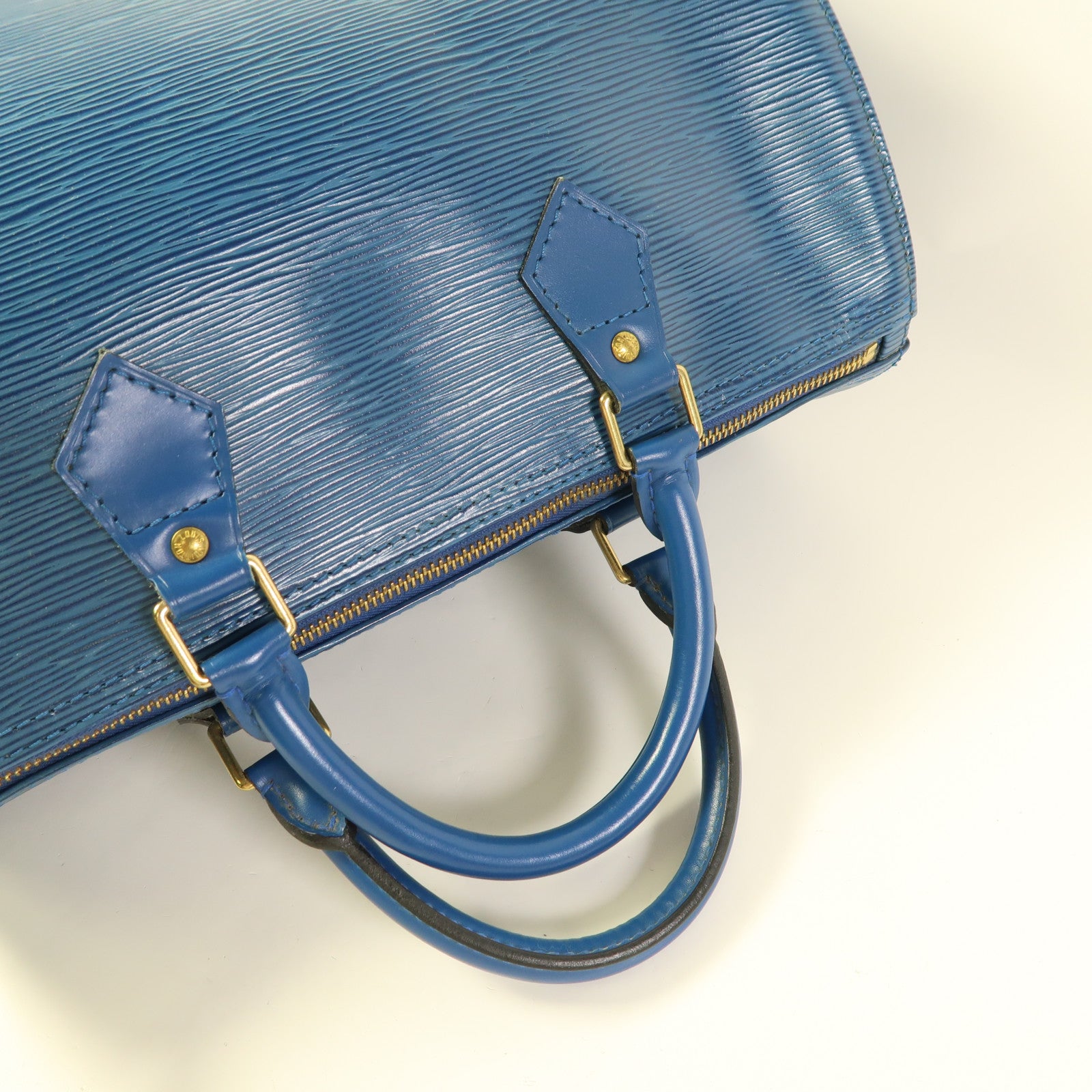 LOUIS VUITTON LV GHW Speedy 30 Handbag M43005 Epi Blue