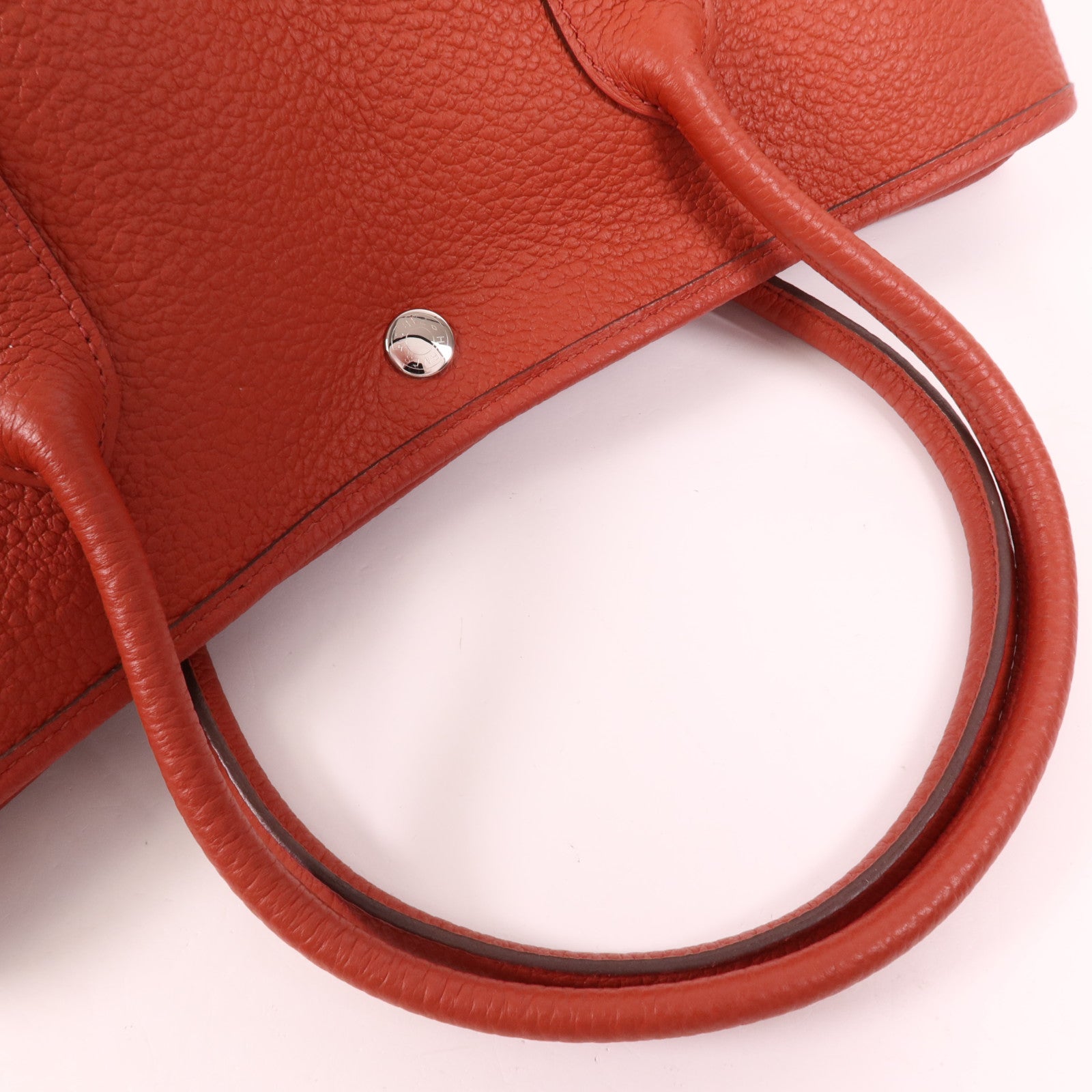 HERMES Negonda皮革Garden Party PM銀扣手挽袋