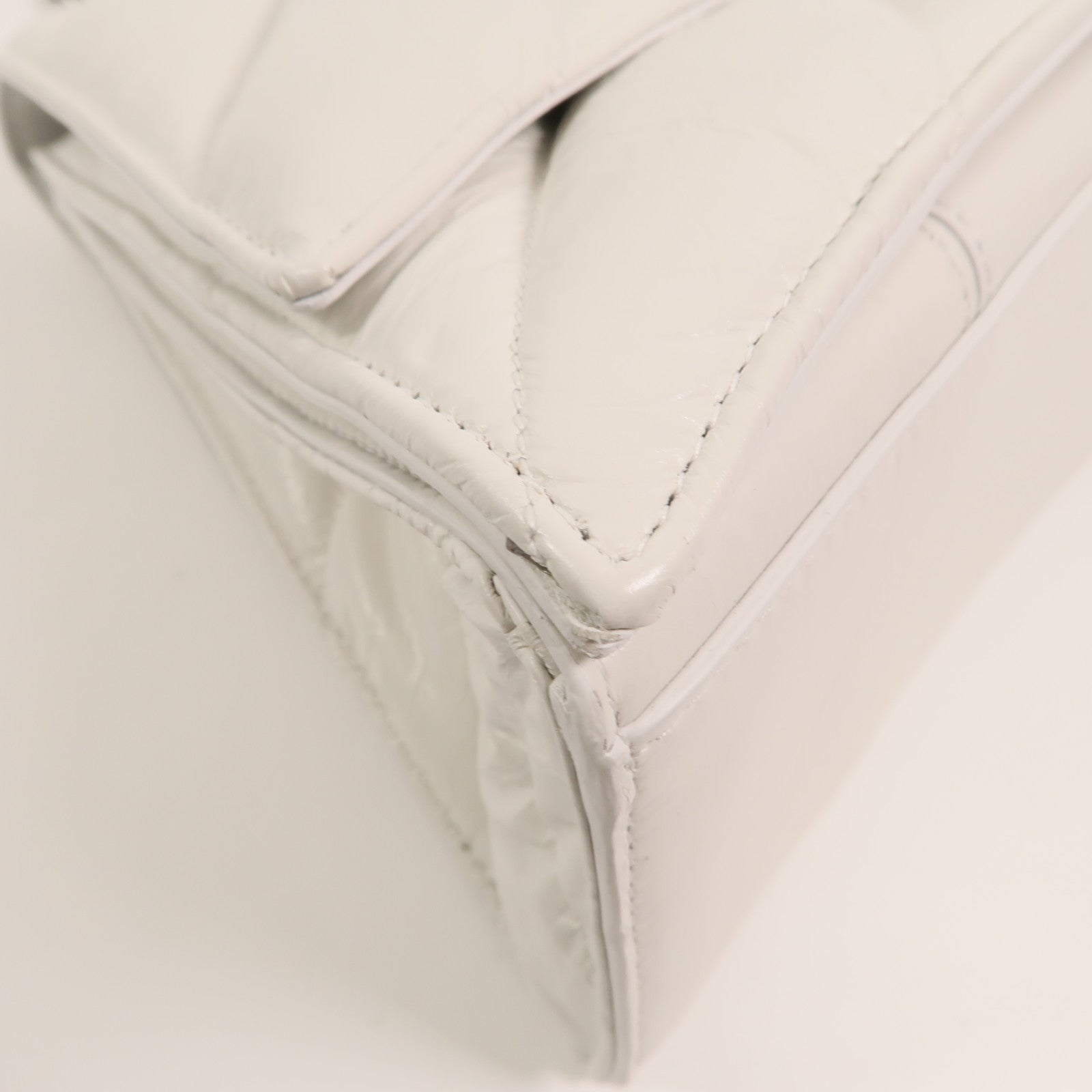 BALENCIAGA 羊皮皮革Crush Medium鏈帶肩背袋