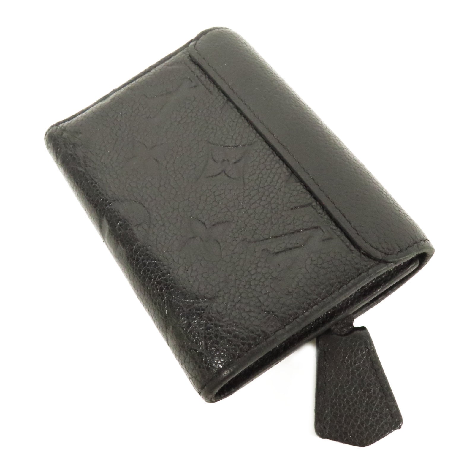 LOUIS VUITTON LV GHW Pont Neuf Fold Wallet M62184 Monogram Empreinte Black