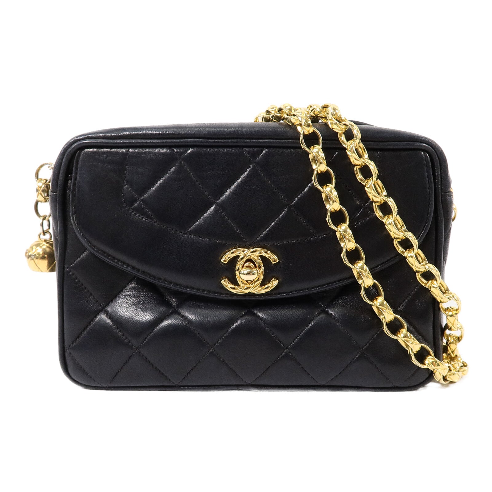 CHANEL 羊皮皮革Chain Shoulder鏈帶肩背袋