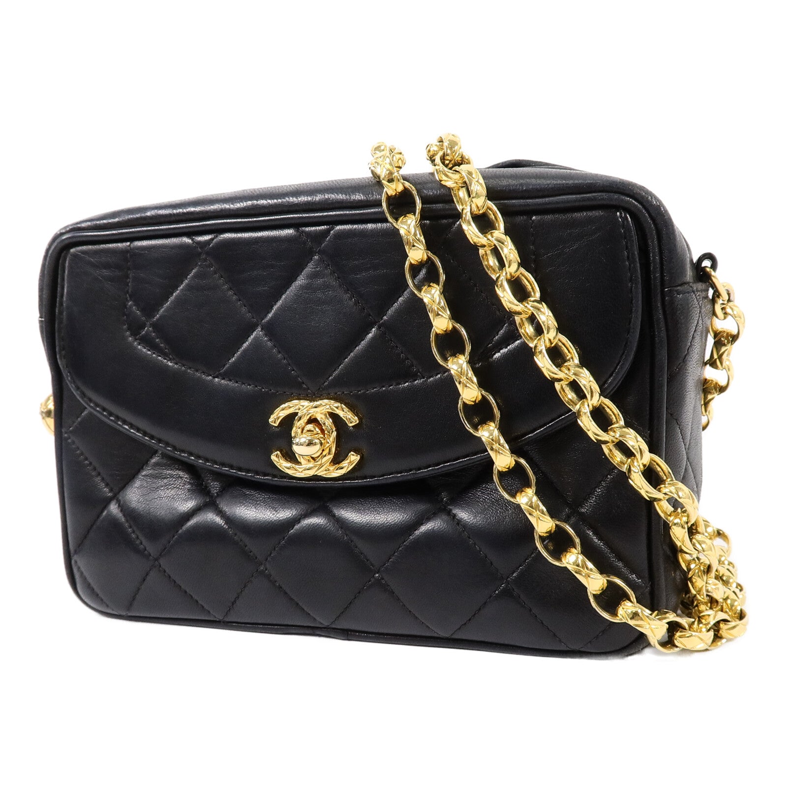 CHANEL 羊皮皮革Chain Shoulder鏈帶肩背袋