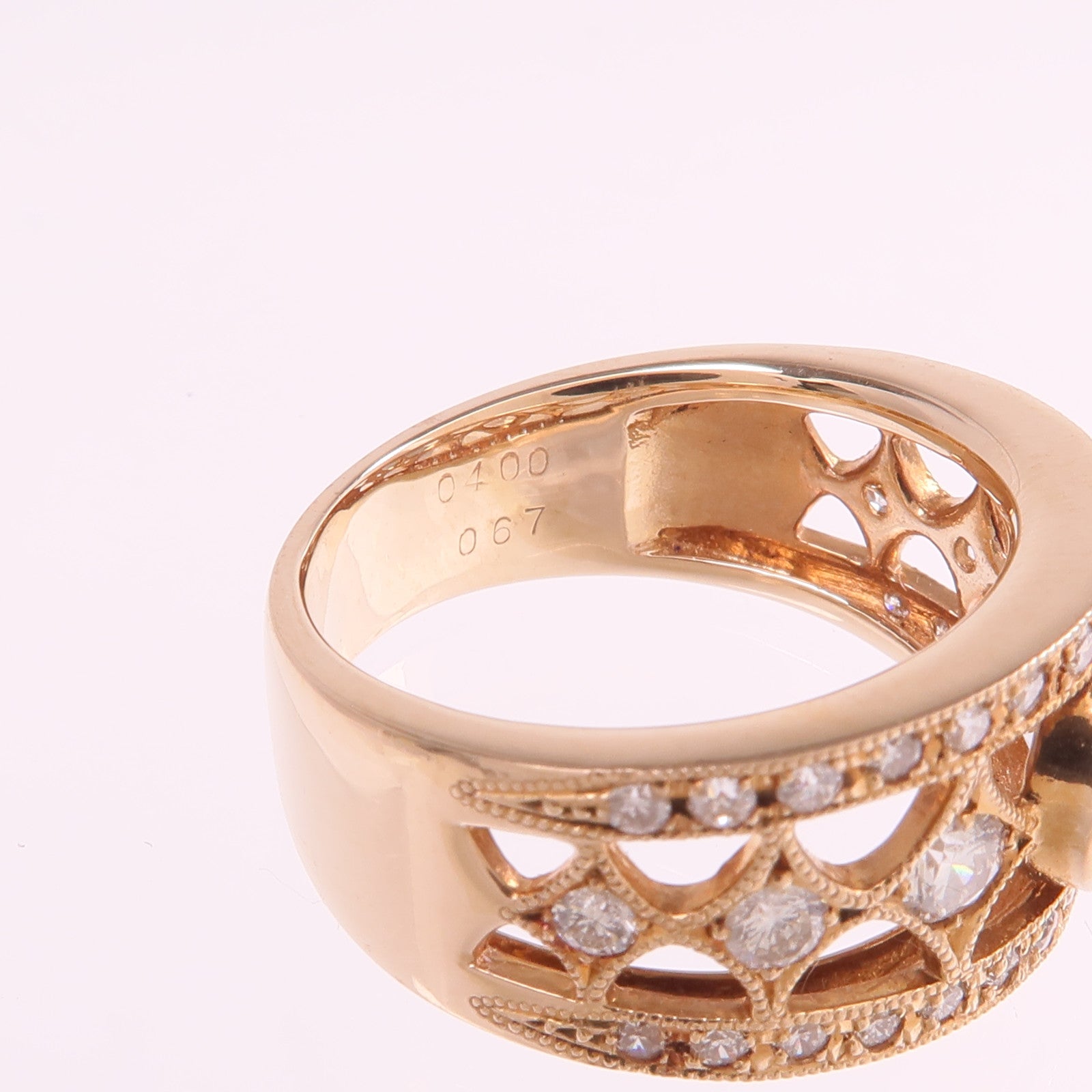 JEWELRY 18K玫瑰金Diamond Ring鑽石戒指US#6.25