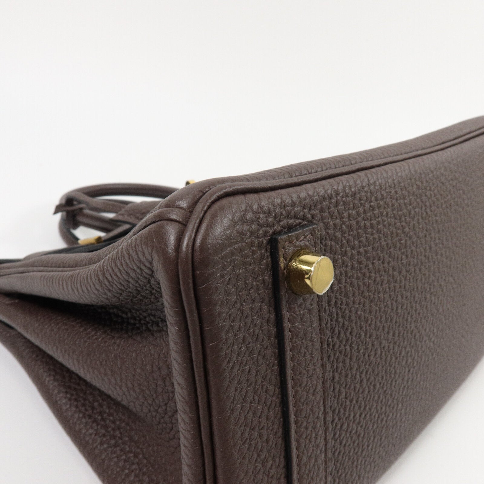 HERMES Togo皮革Birkin 25手挽袋Chocolate
