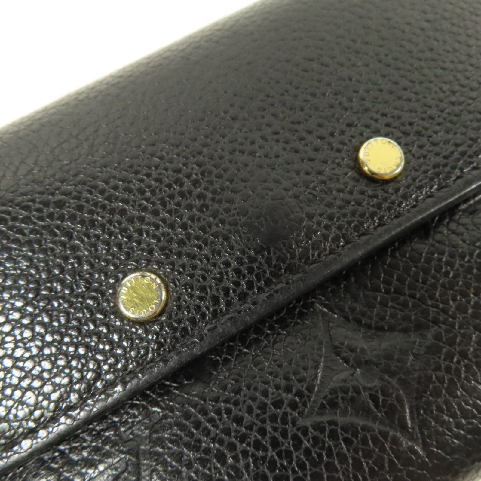 LOUIS VUITTON LV GHW Pont Neuf Fold Wallet M62184 Monogram Empreinte Black