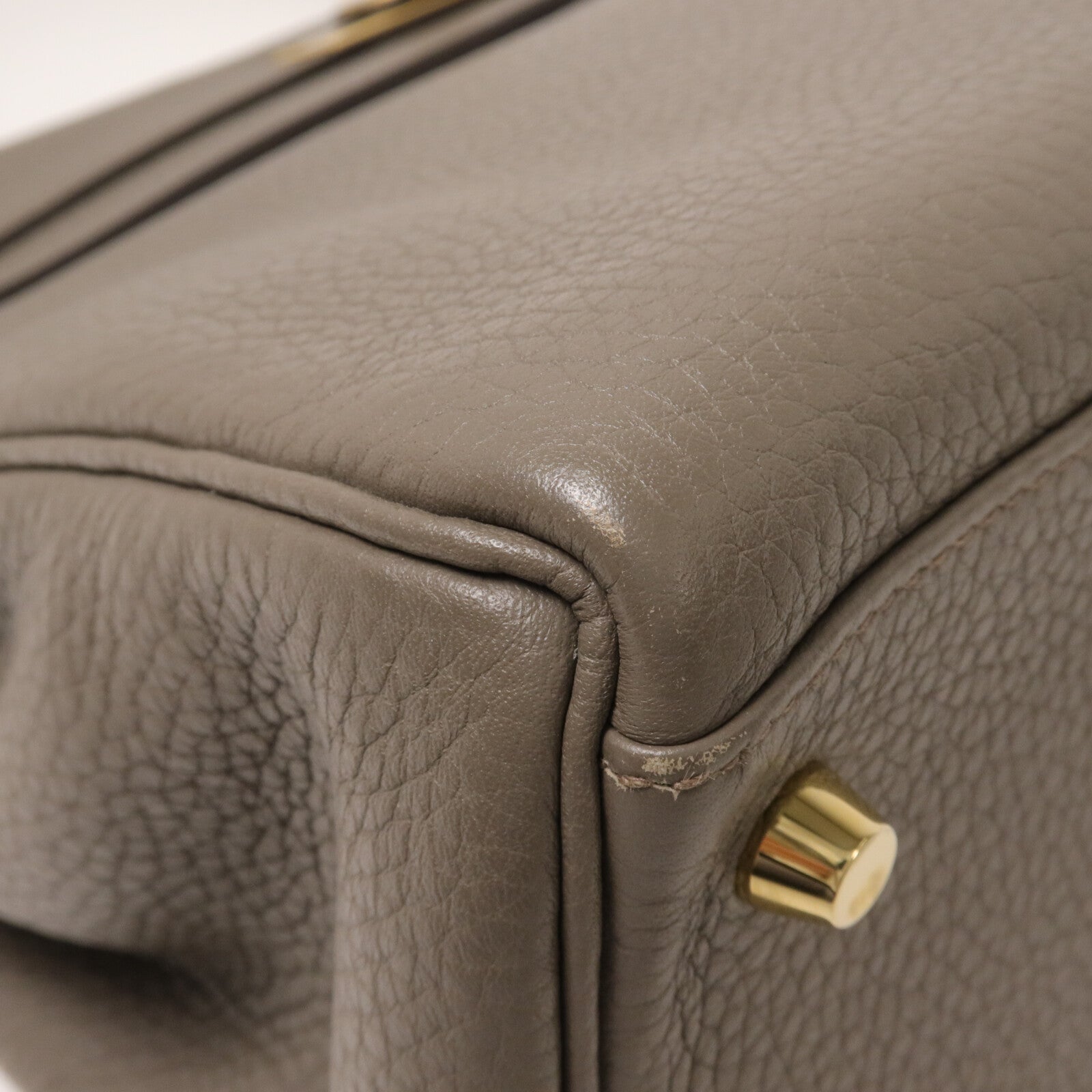 HERMES Togo皮革Kelly 32手挽肩背兩用袋Etain