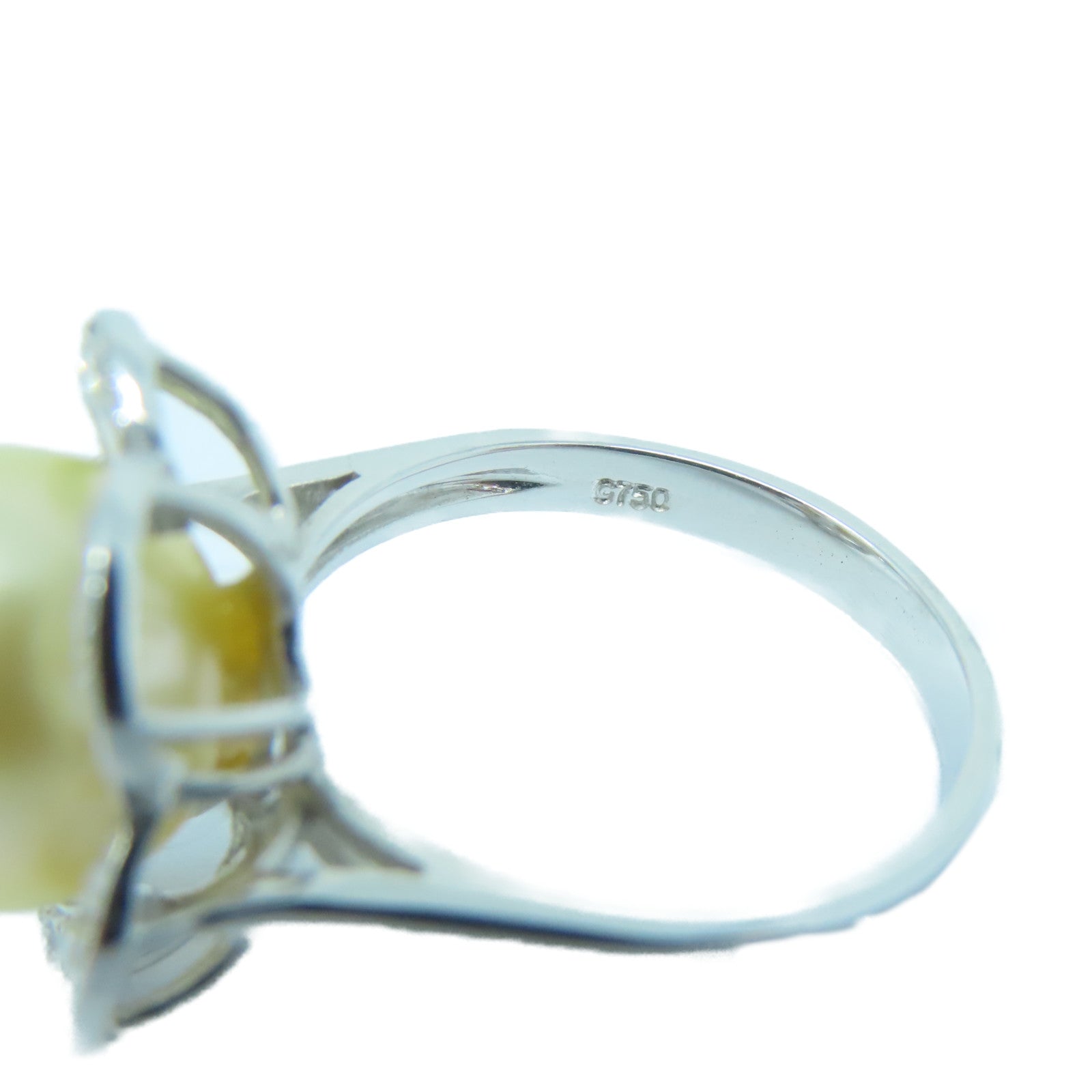 JEWELRY **【激減優惠】18K白金Pearl Ring珍珠戒指US#5.5