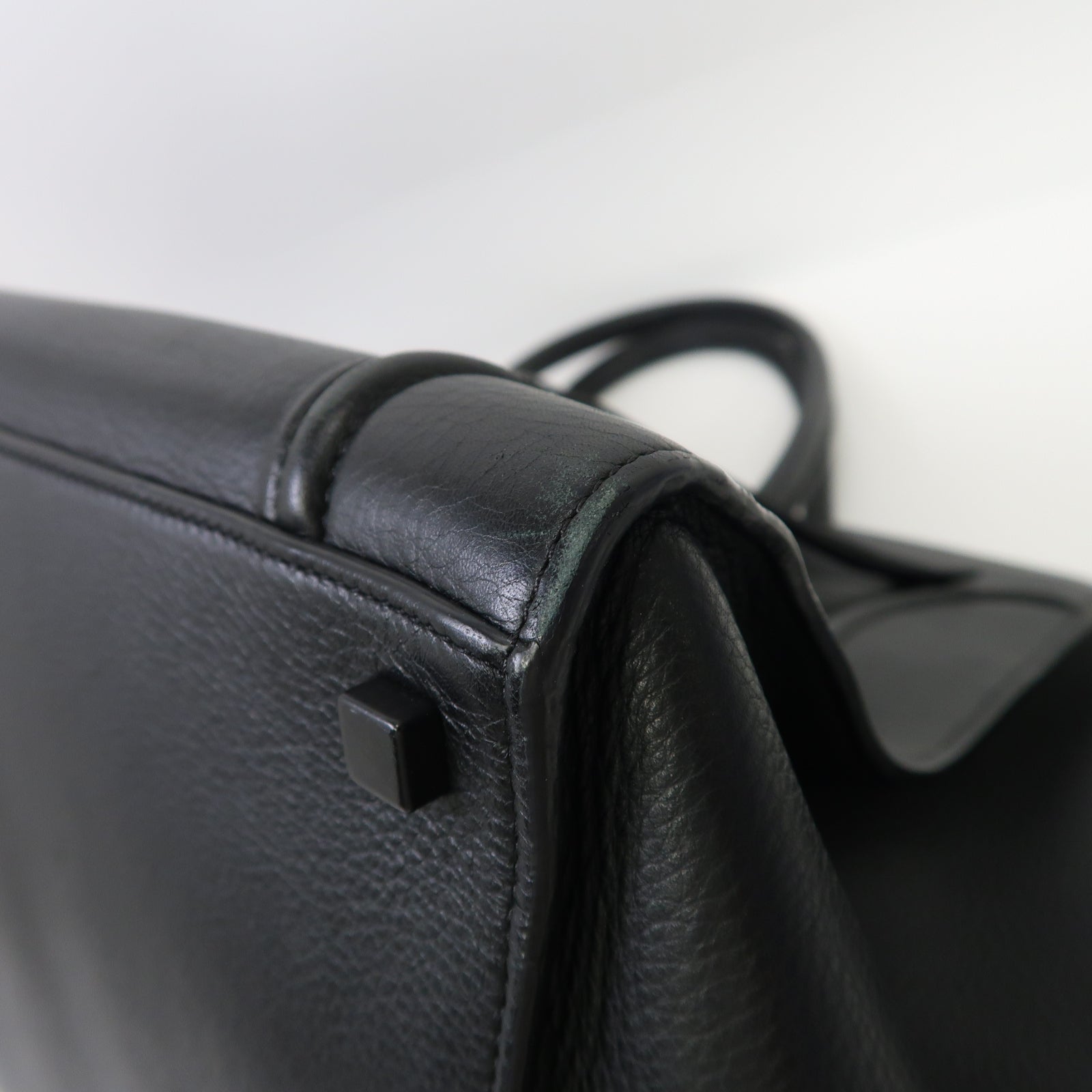 CELINE 牛皮皮革Luggage Phantom手挽袋黑色