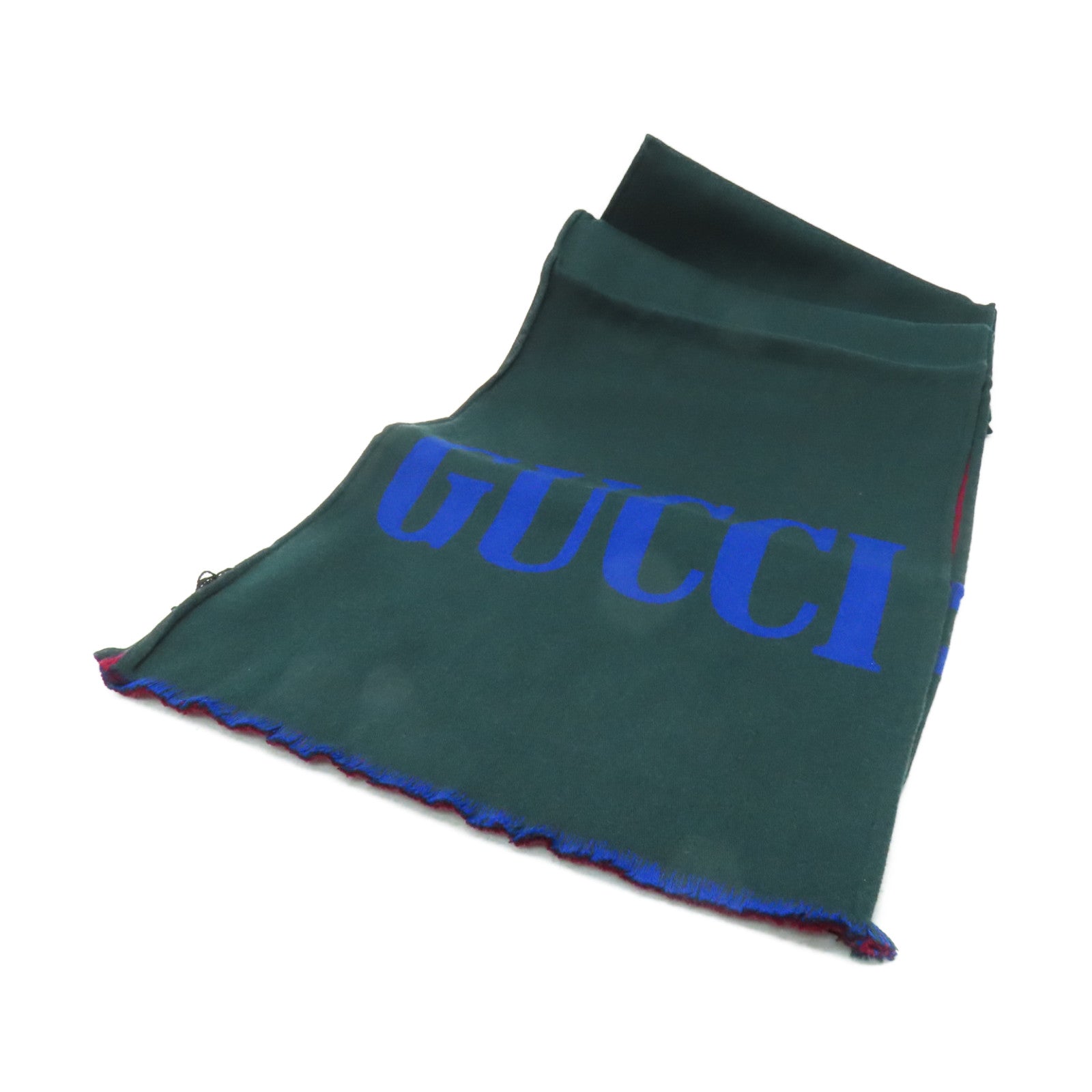 GUCCI 【激減優惠】羊毛/絲質Scarf 35x180cm頸巾綠色/藍色紅色