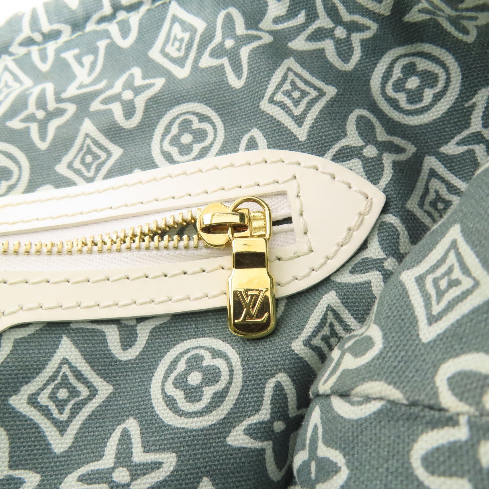 LOUIS VUITTON 帆布/皮革Tahitienne PM金扣肩背袋
