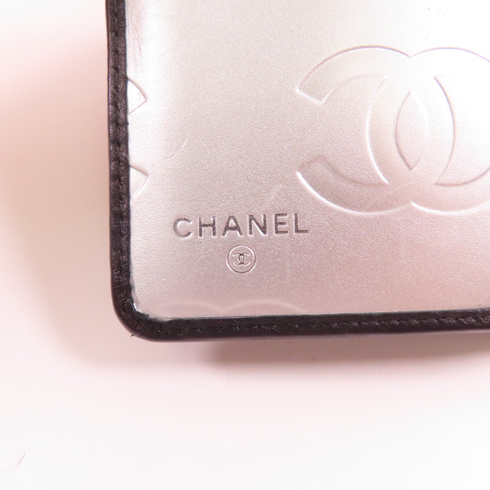 CHANEL 牛皮皮革Cambon Wallet銀扣錢包