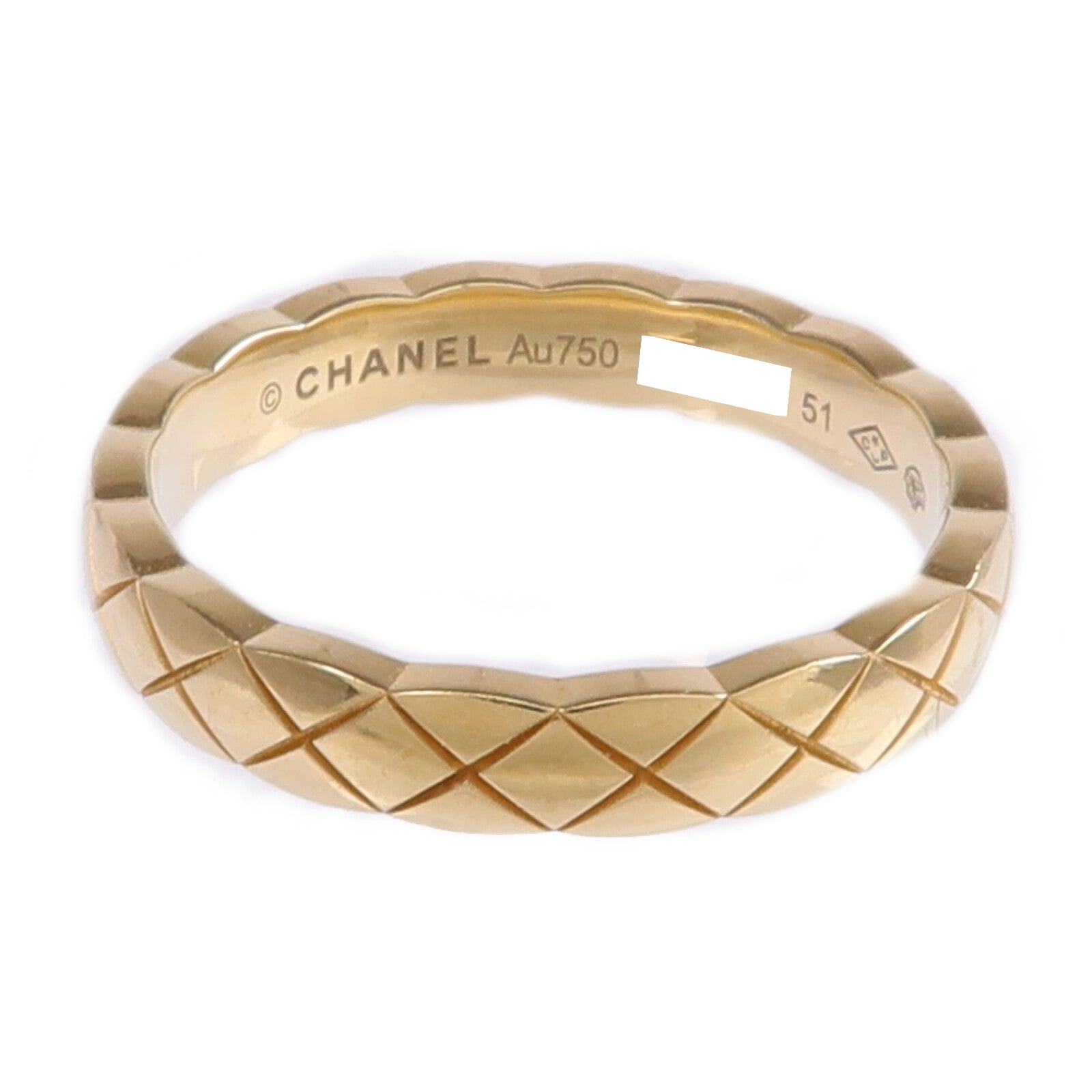 CHANEL 18K黃金Coco Crush Mini Ring戒指Chanel#51/US#5.5