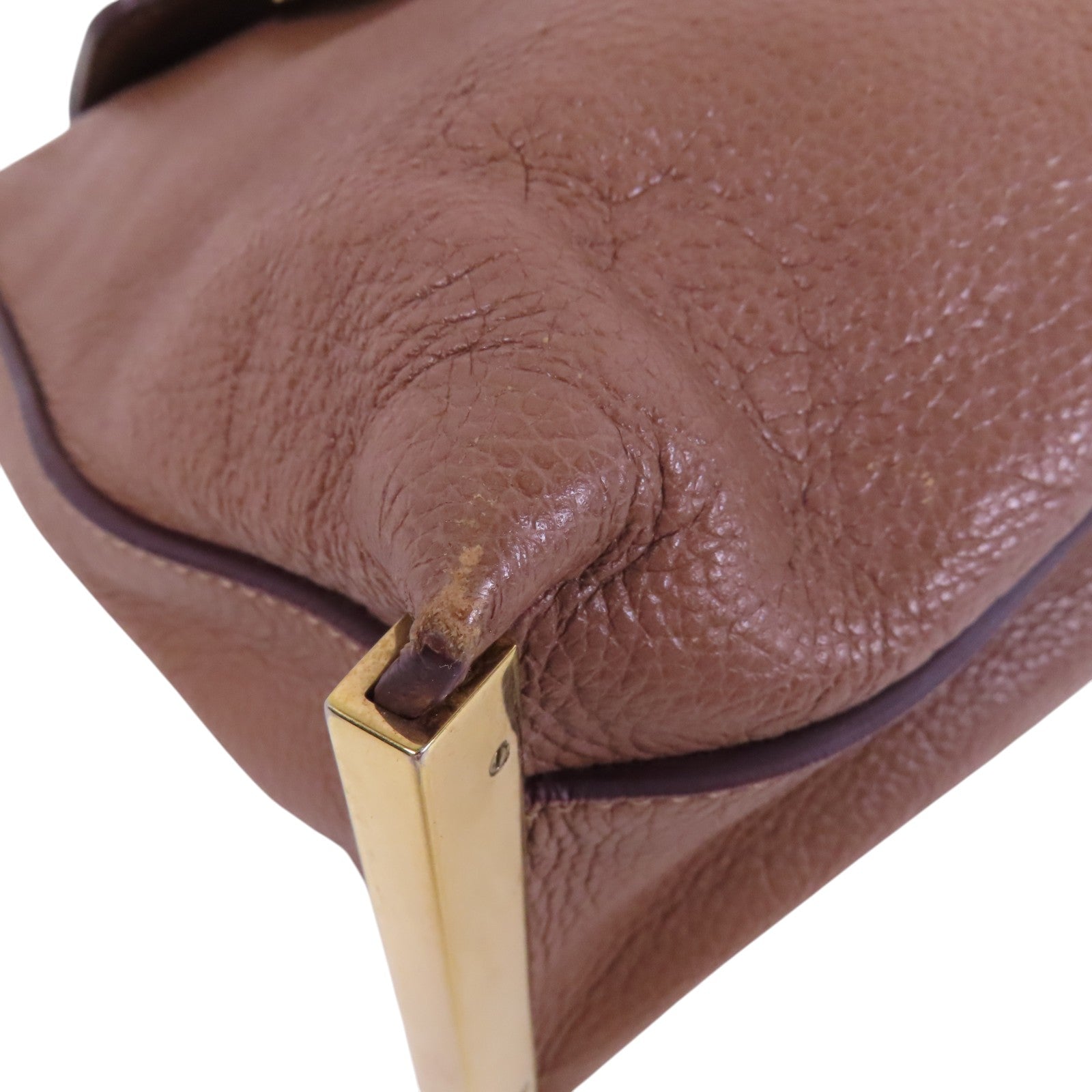 Chloe 牛皮皮革2Way Shoulder Bag金扣手挽肩背兩用袋