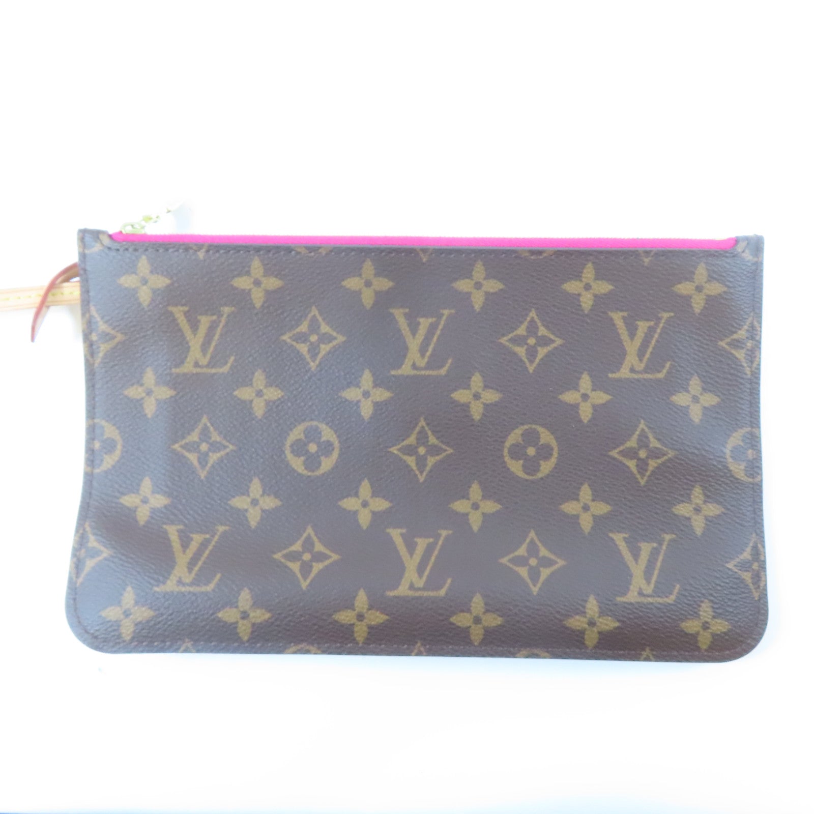 LOUIS VUITTON Monogram Neverfull MM金扣肩背袋啡色