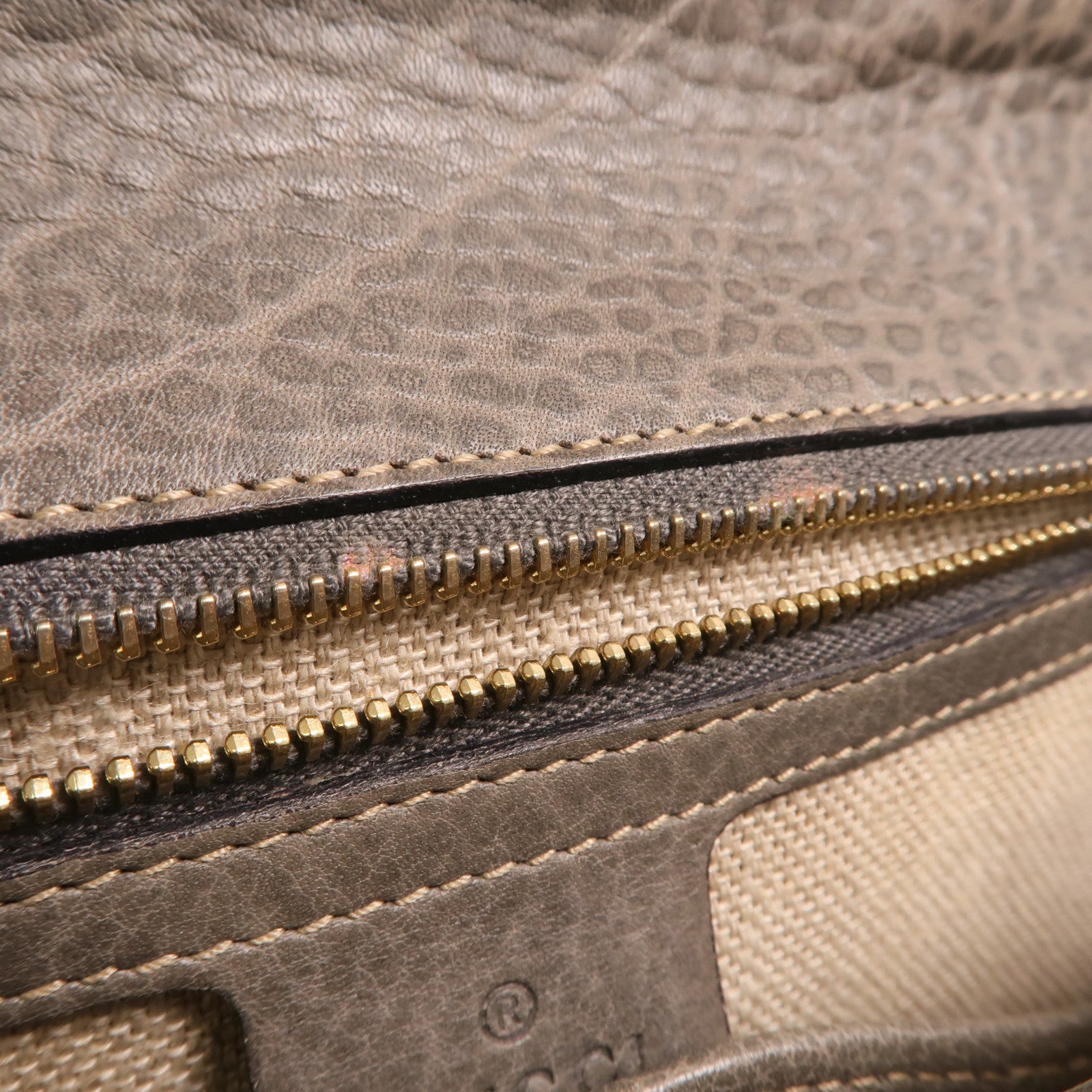 GUCCI 牛皮皮革2 Way Shoulder金扣手挽肩背兩用袋