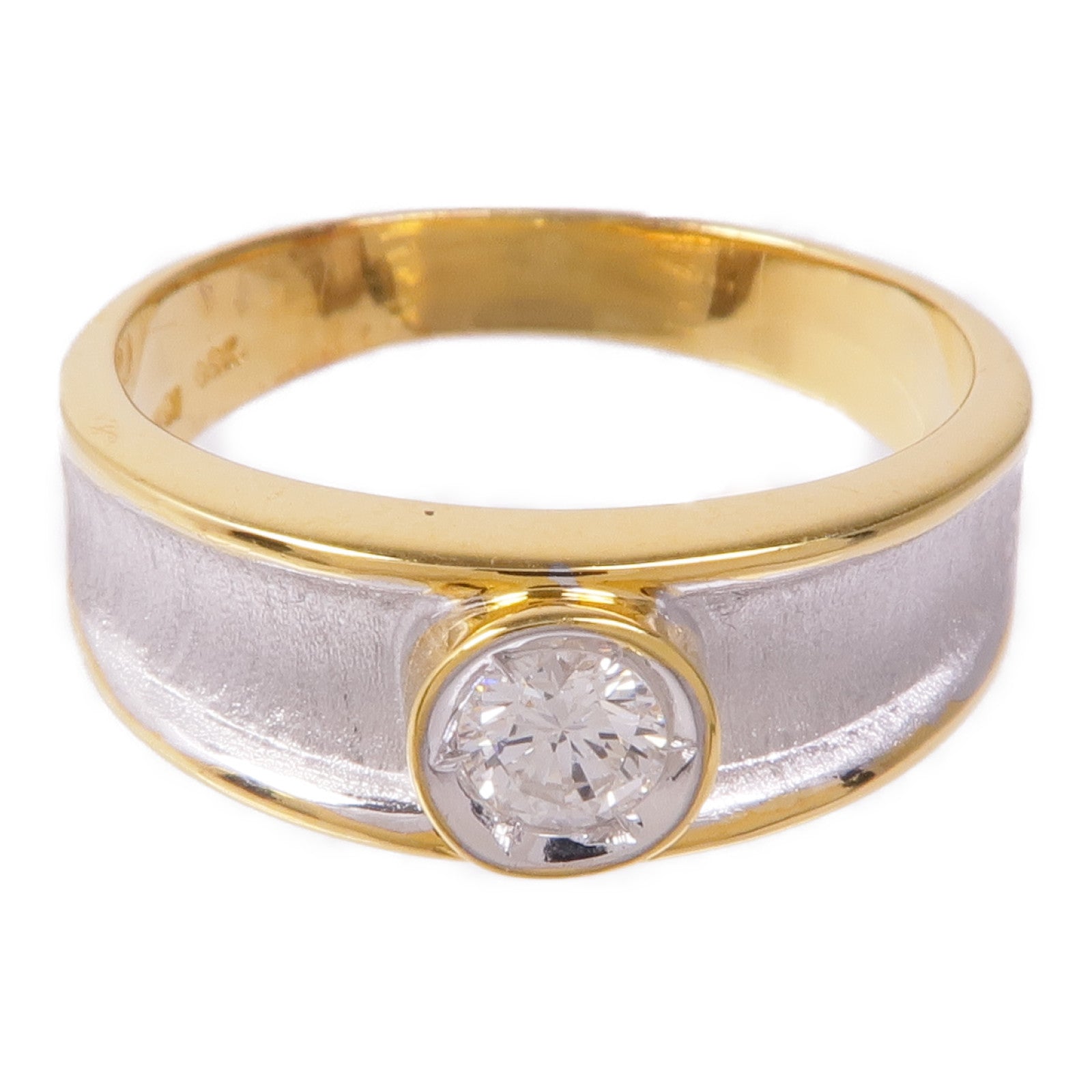 JEWELRY 18K白金/黃金Diamond Ring鑽石戒指US#8