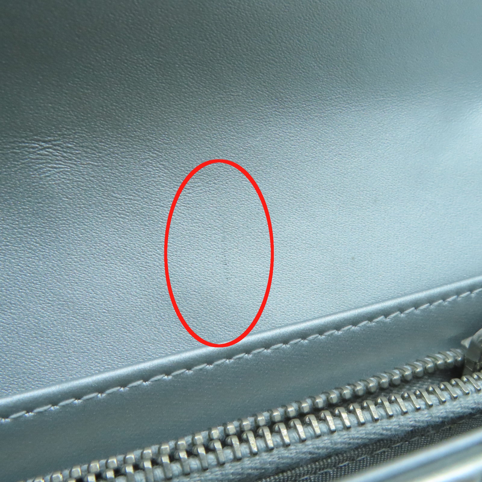 CHANEL 菱格漆皮皮革Chain Shoulder Bag銀扣鏈帶肩背袋銀色