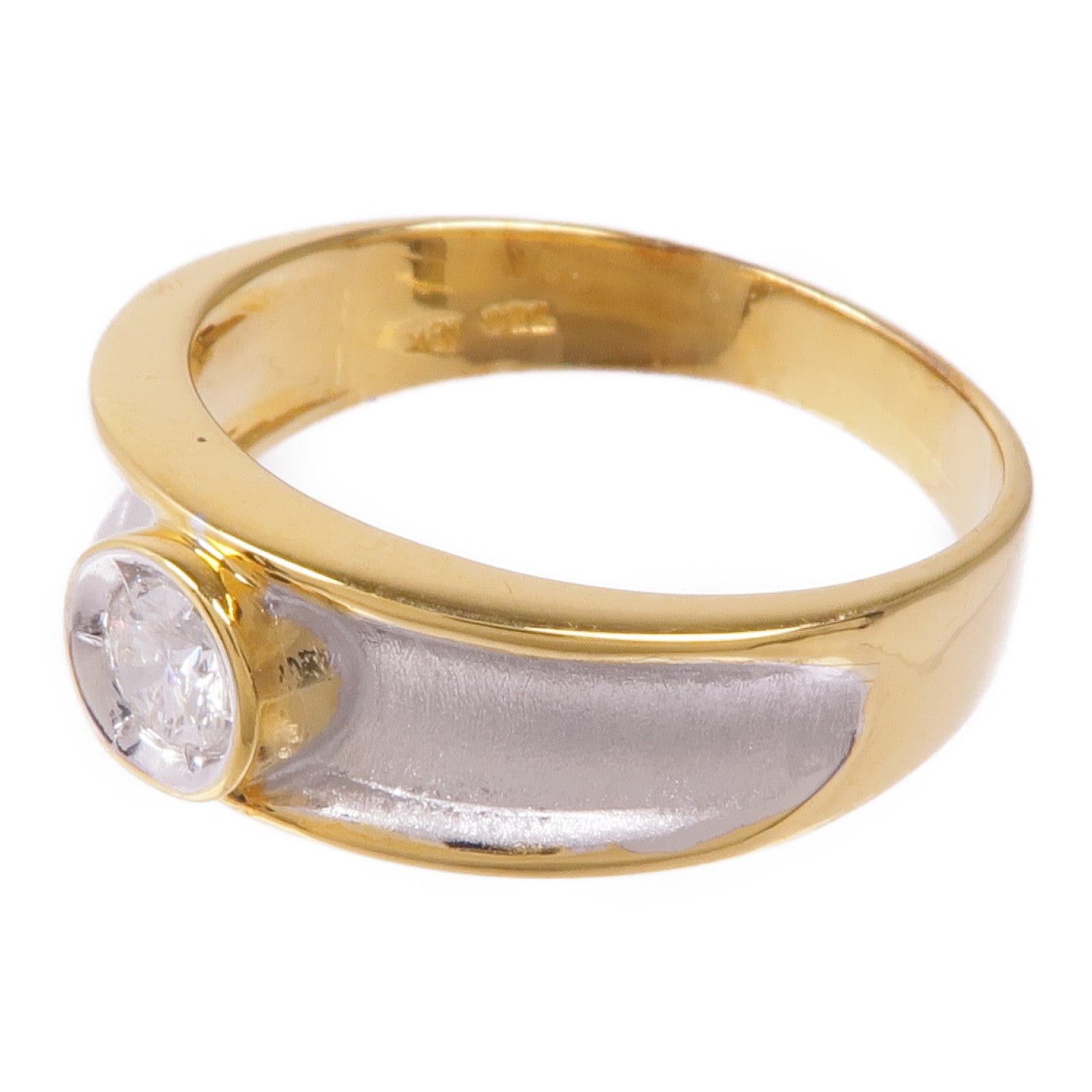 JEWELRY 【激減優惠】18K白金/黃金Diamond Ring鑽石戒指US#8