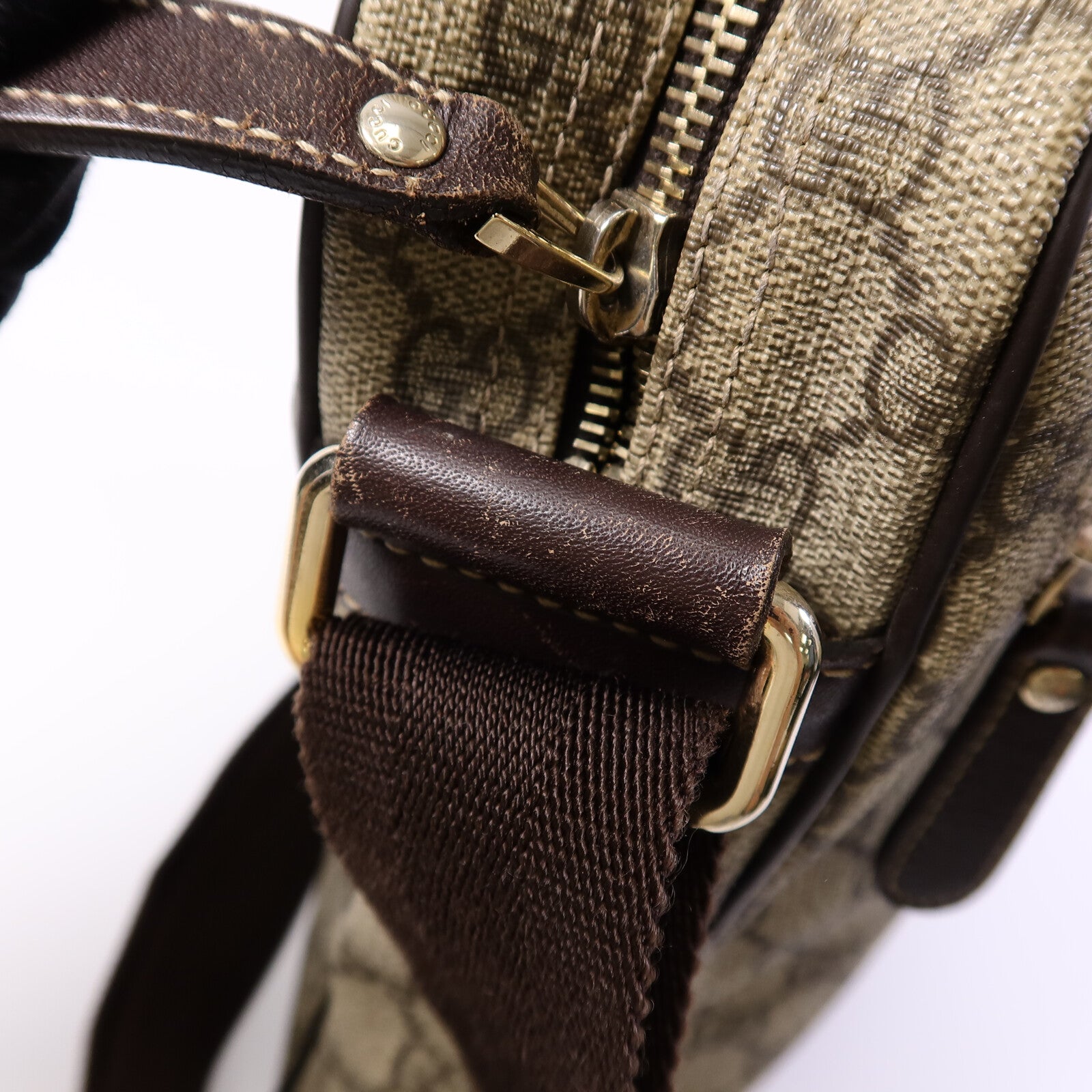 GUCCI 塗層帆布GG Supreme肩背袋