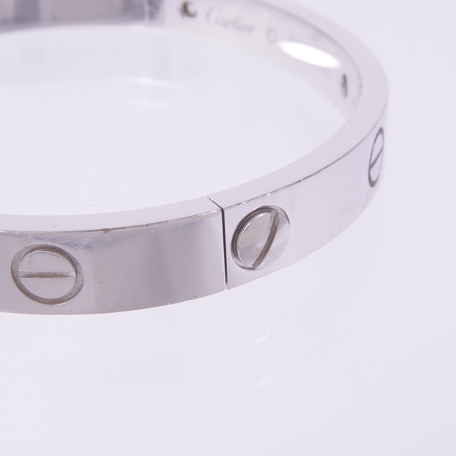 CARTIER 18K白金Love Bracelet 4D手鐲Cartier#16